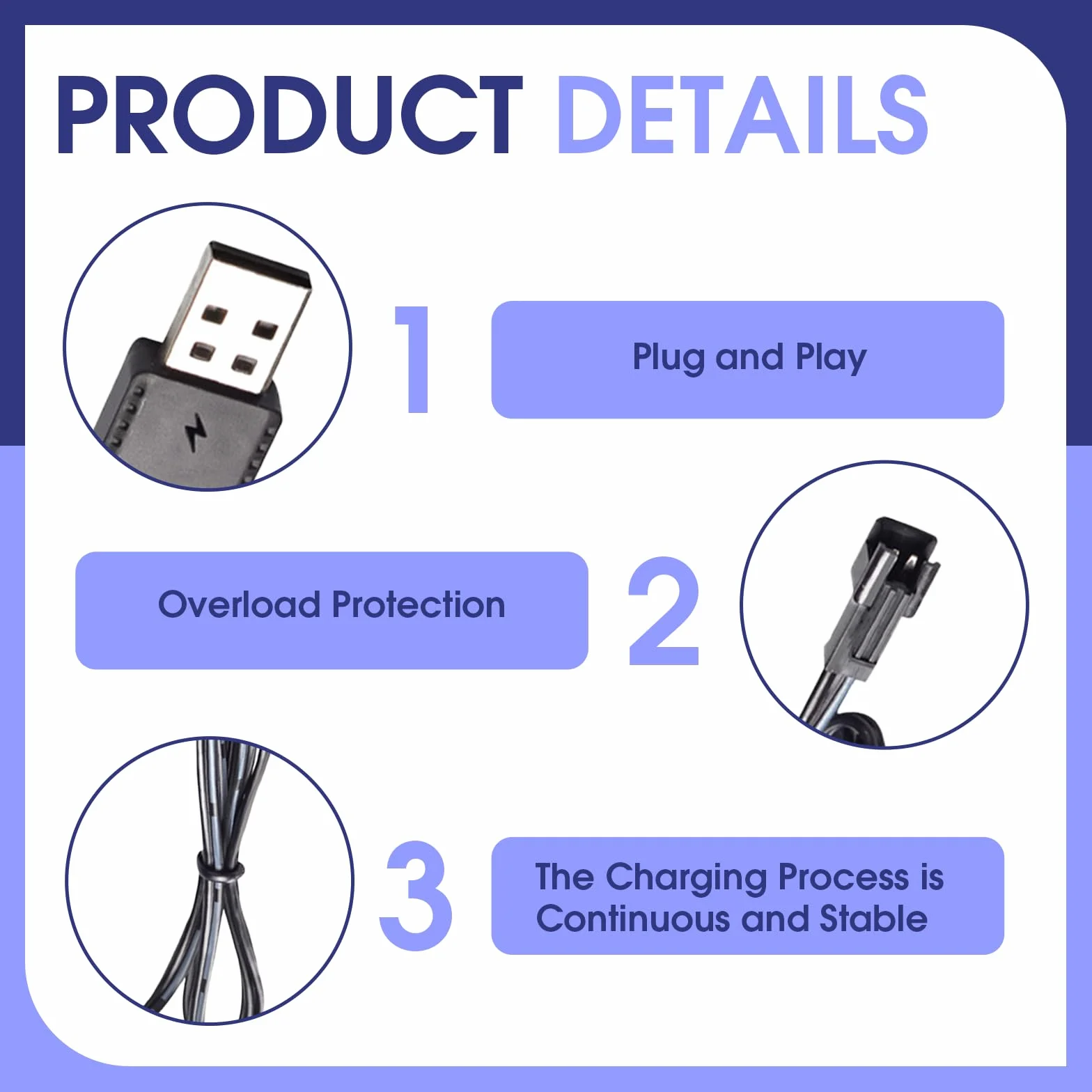2 Piezas Cable Cargador USB, atería Li-Ion 3.7V Recargable con Cable de Carga USB Conector SM 2P Indicador LED para Juguetes RC Coches Camiones Drones Barcos y Aviones de Control Remoto Barcos