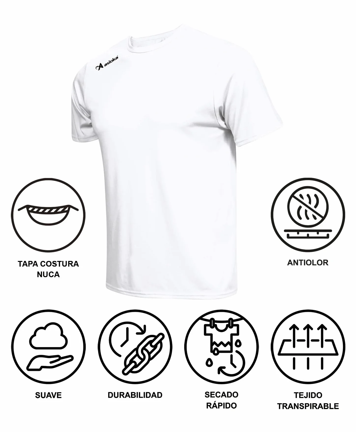 Camiseta Deporte Adulto Manga Corta Mesh Transpirable Secado Rápido Gimnasio Entrenamiento