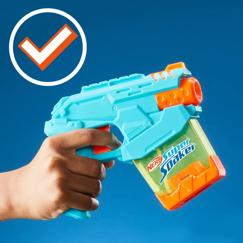Hasbro Nerf Super Soaker Mini Dunk-Fill Lanzador de Agua Pequeño, Azul