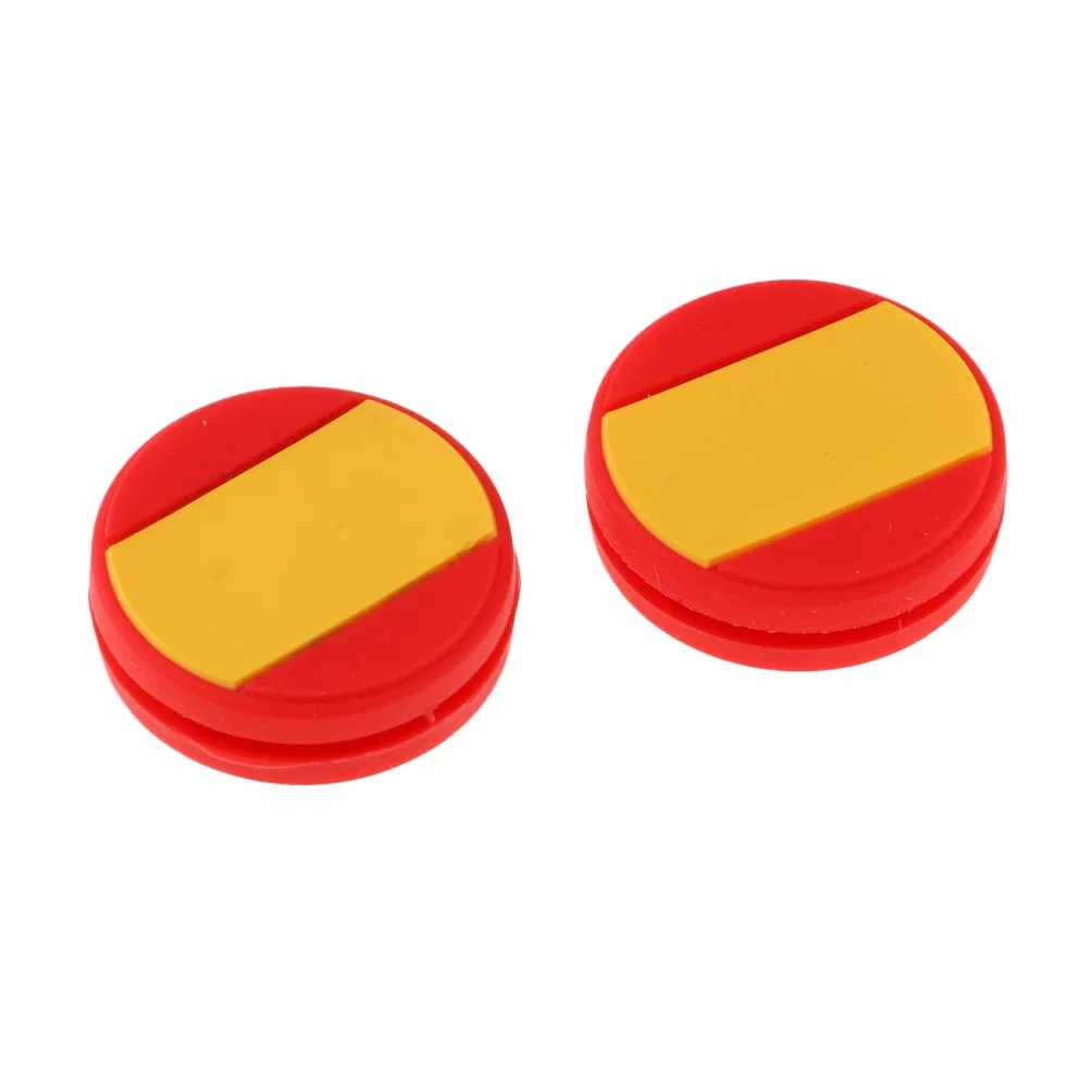 Baosity 2 Unids Amortiguador de Vibración para Raqueta de Tenis, Protección de Codo, Bandera España, 24x8mm