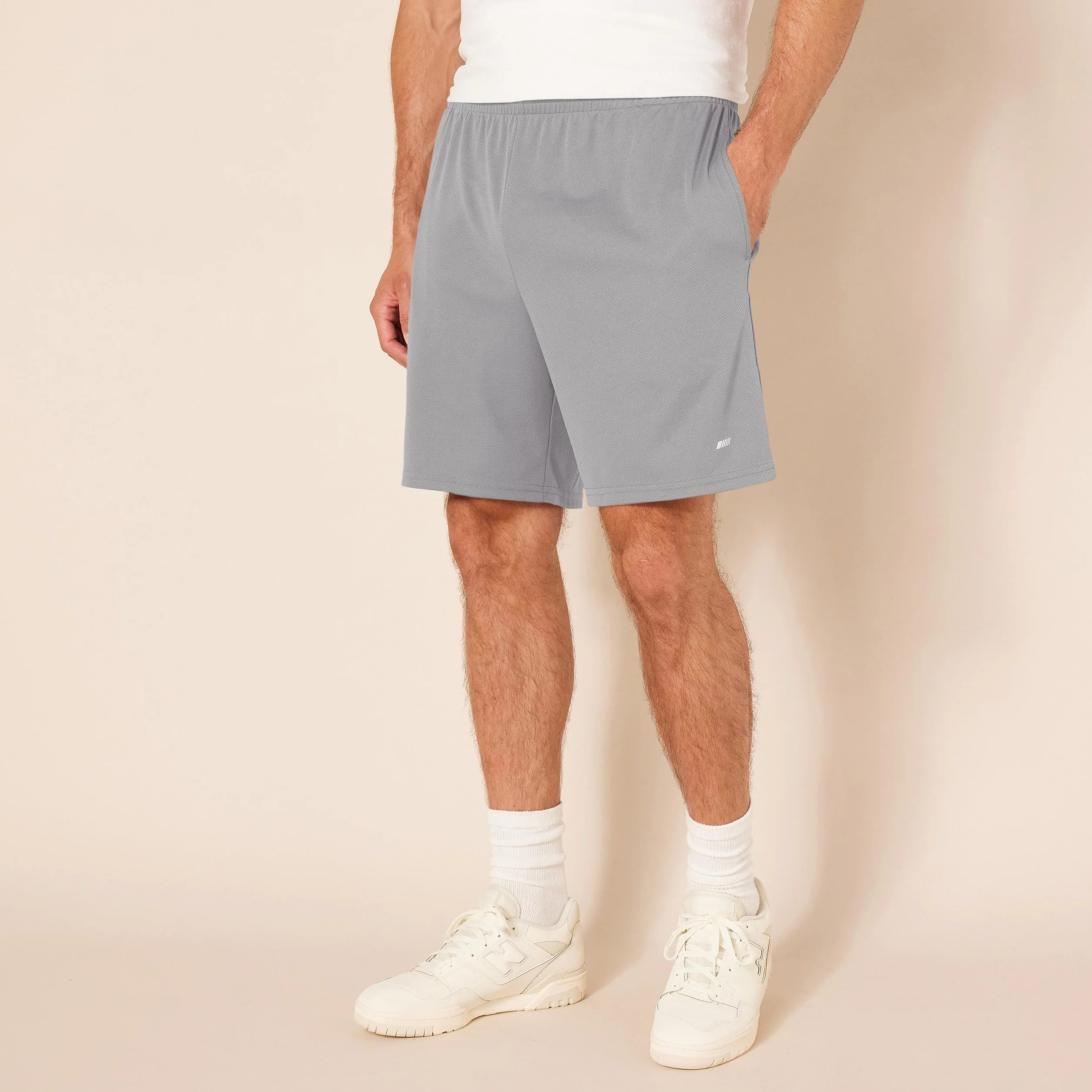 Amazon Essentials Pantalones Cortos de Entrenamiento Corte Suelto Alto Rendimiento Hombre Pack 2