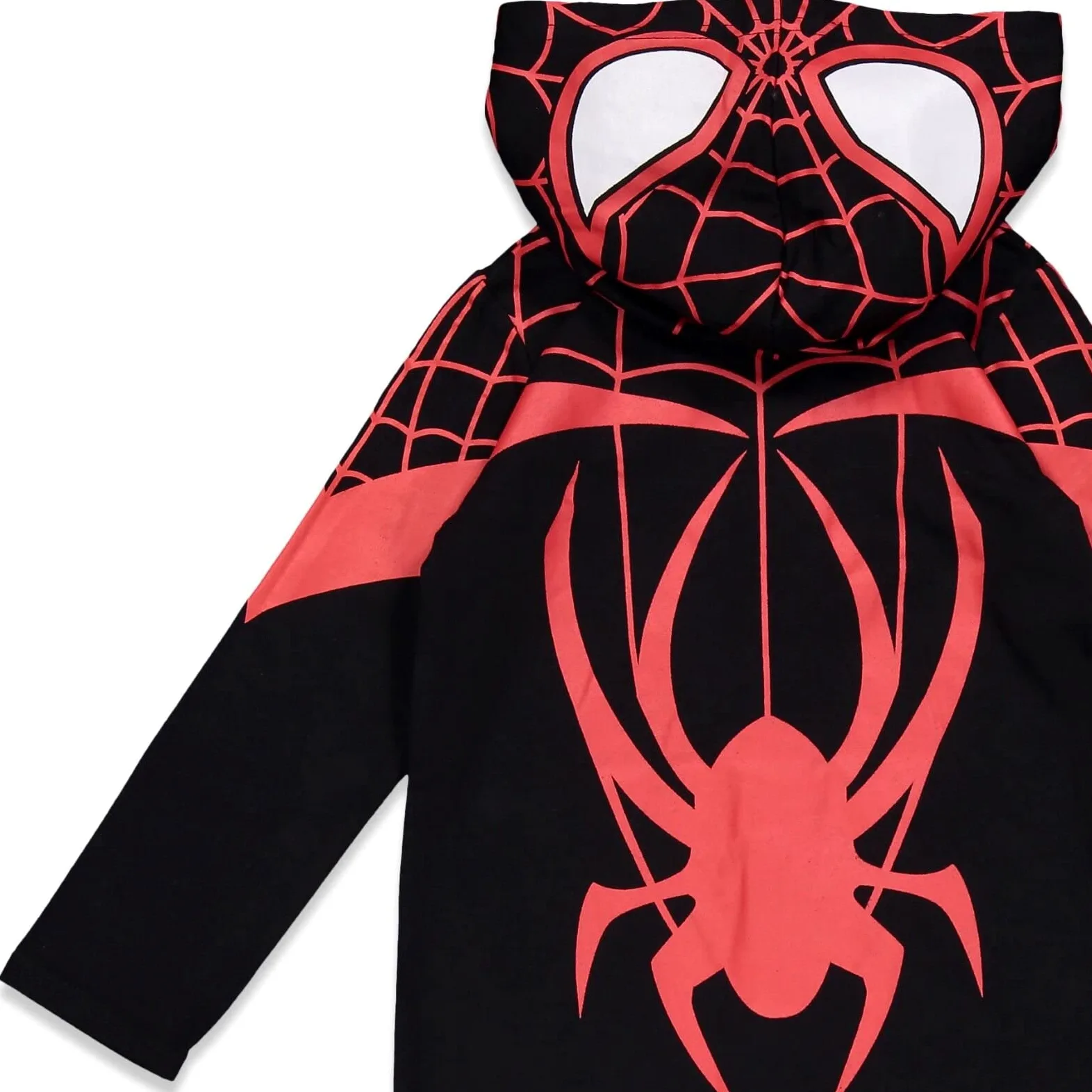 Marvel Spider-Verse Miles Morales Zip Up Cosplay Overol Bebé a Niño Pequeño