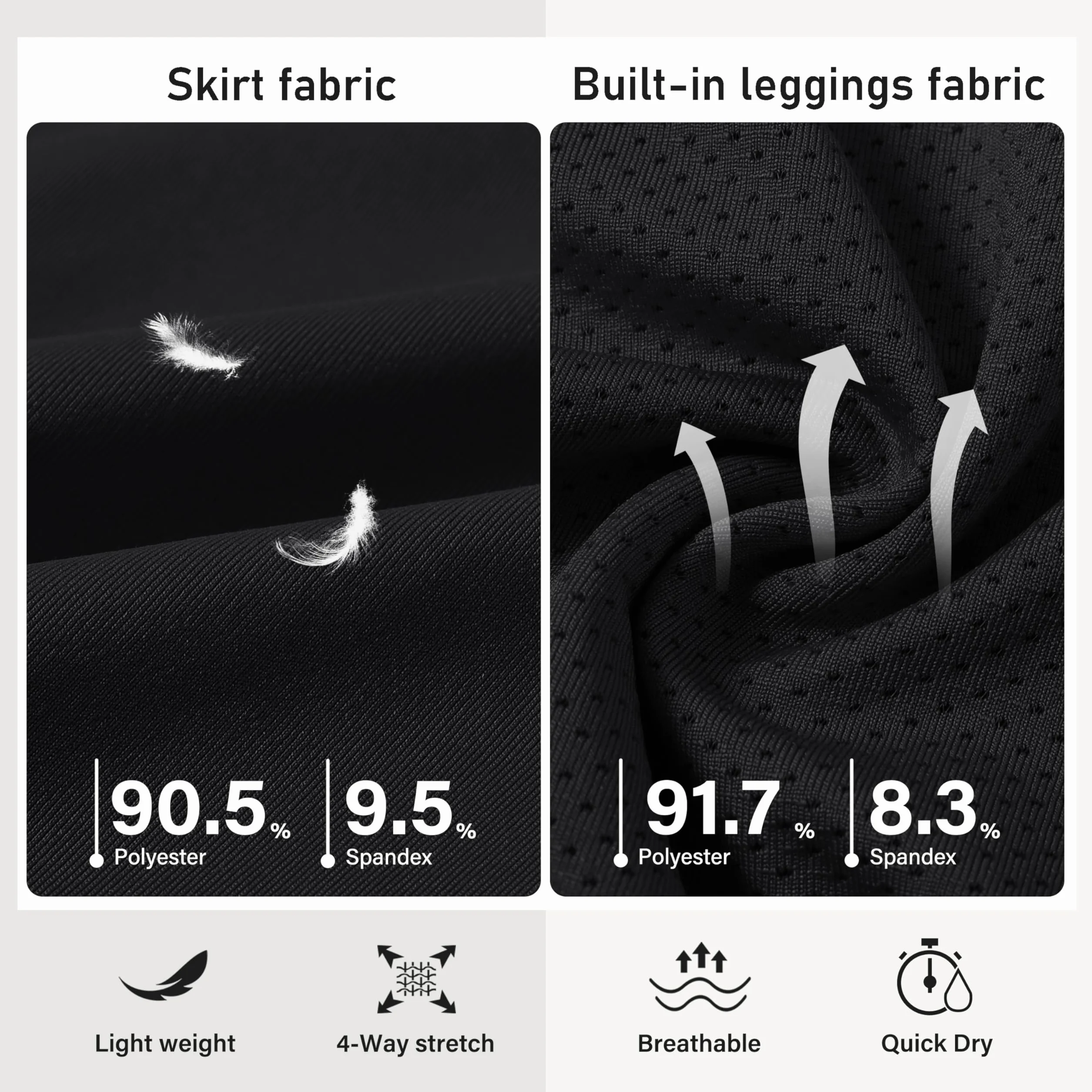 MoFiz Falda Pantalon Plisadas Deportivos Golf Tenis Verano con Bolsillos