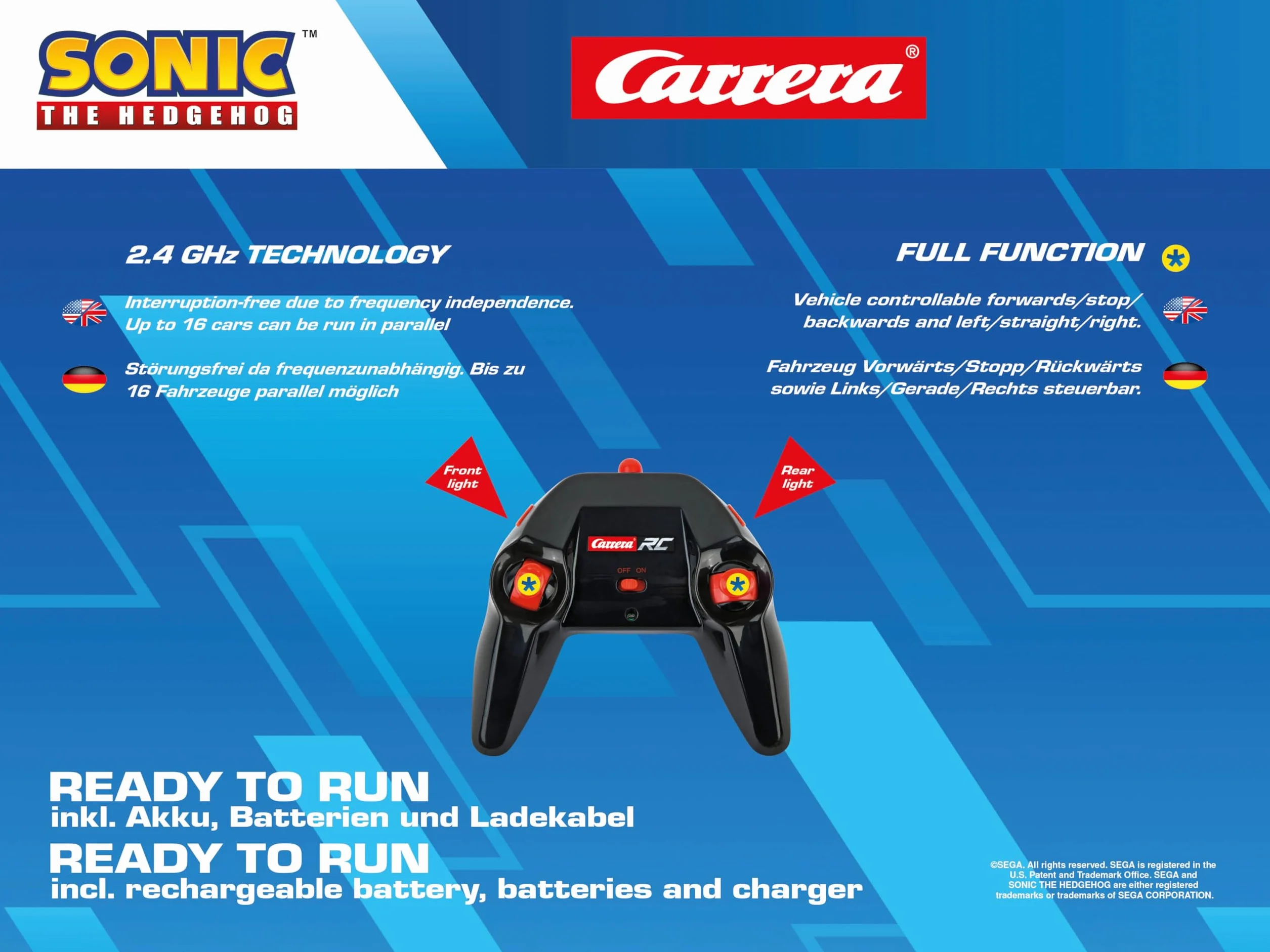 Carrera - 370201061-2,4GHz Team Sonic Racing - Sonic
