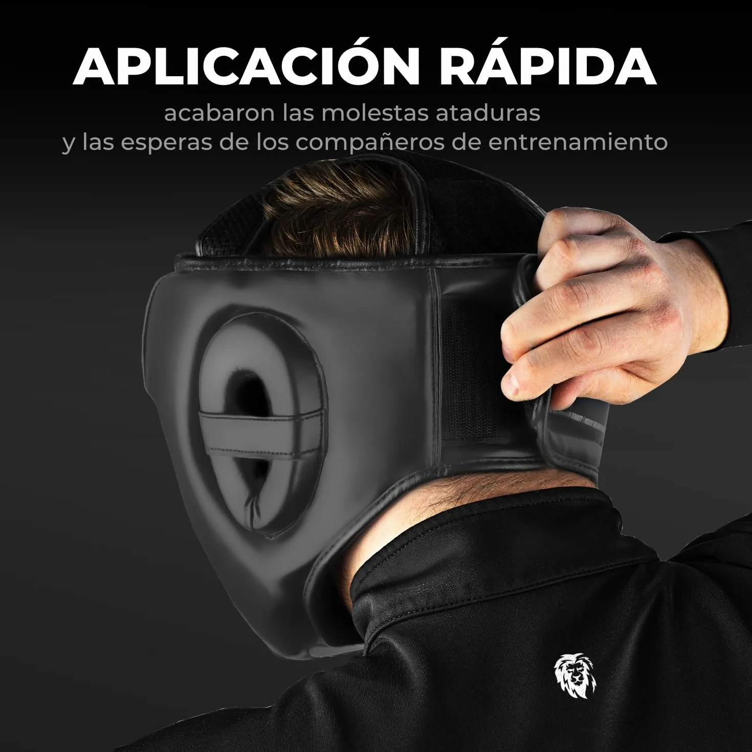 FIGHTR® Casco de Boxeo para Sparring Ajustable para Boxeo MMA Muay Thai Kickboxing