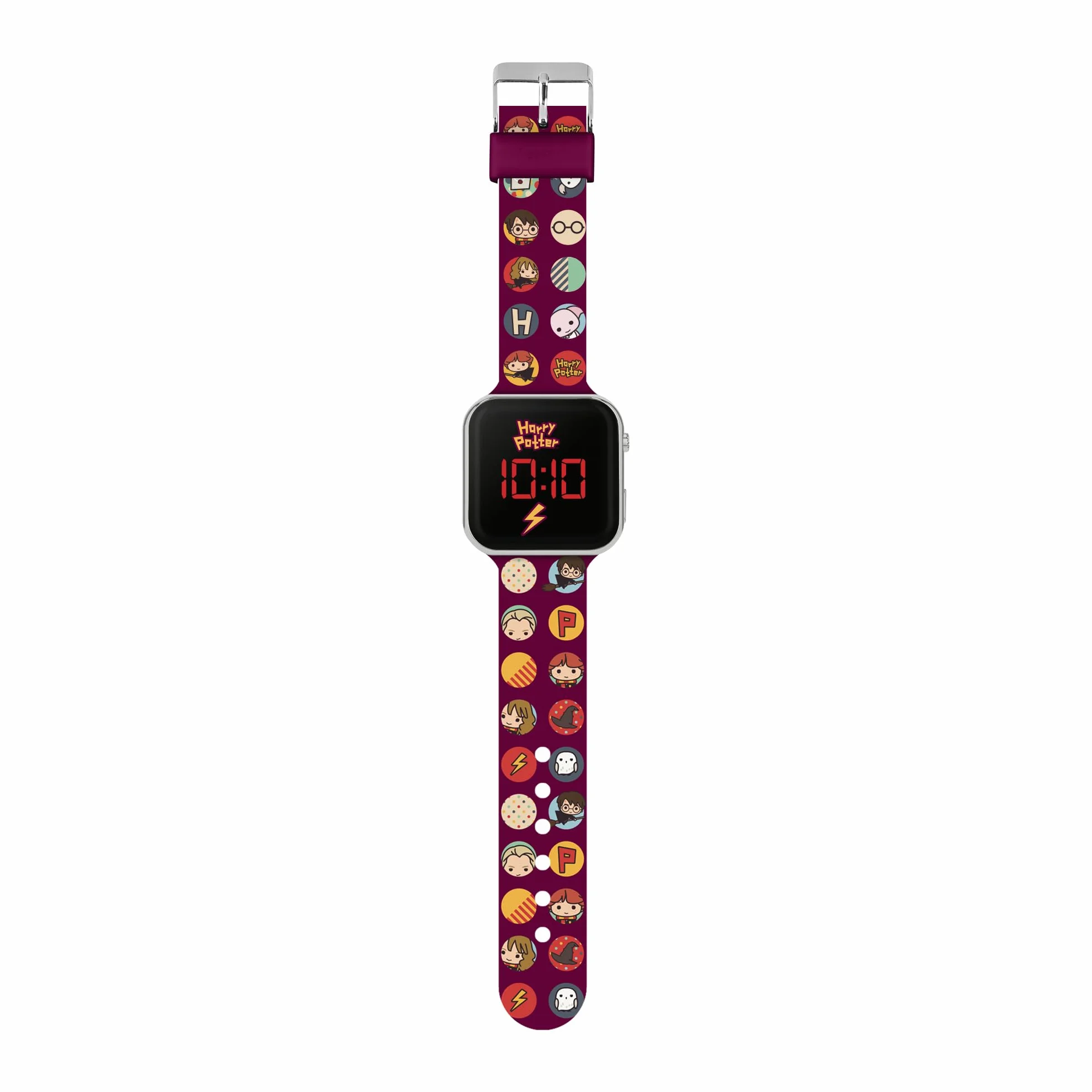 Accutime Harry Potter Reloj LED Digital para niños Correa de Silicona roja HP4155