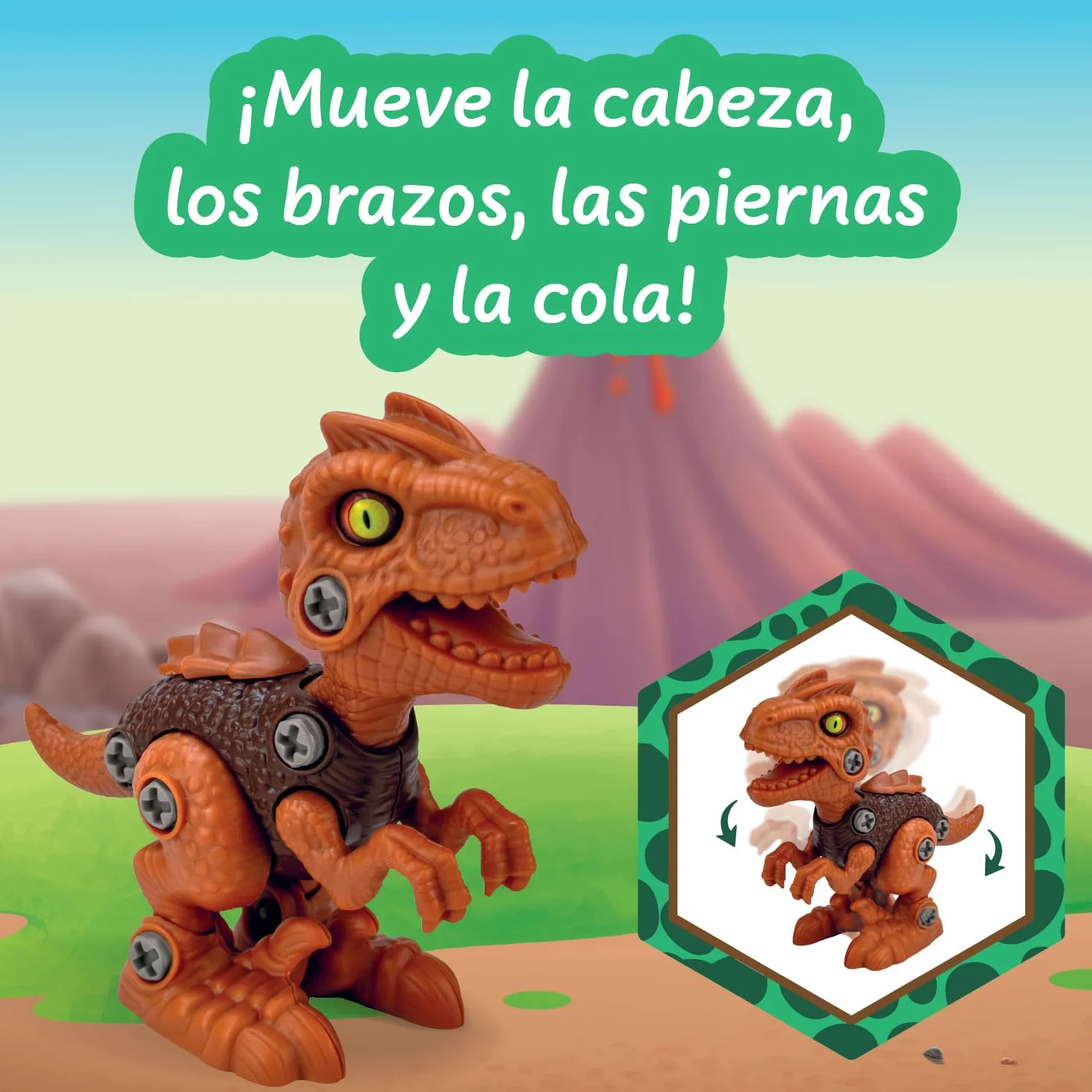 Science4you Dinosaurios Juguetes 4 en 1 – 67 Piezas, Construcción Montar Desmontar para Niños 3 4 5+ Años