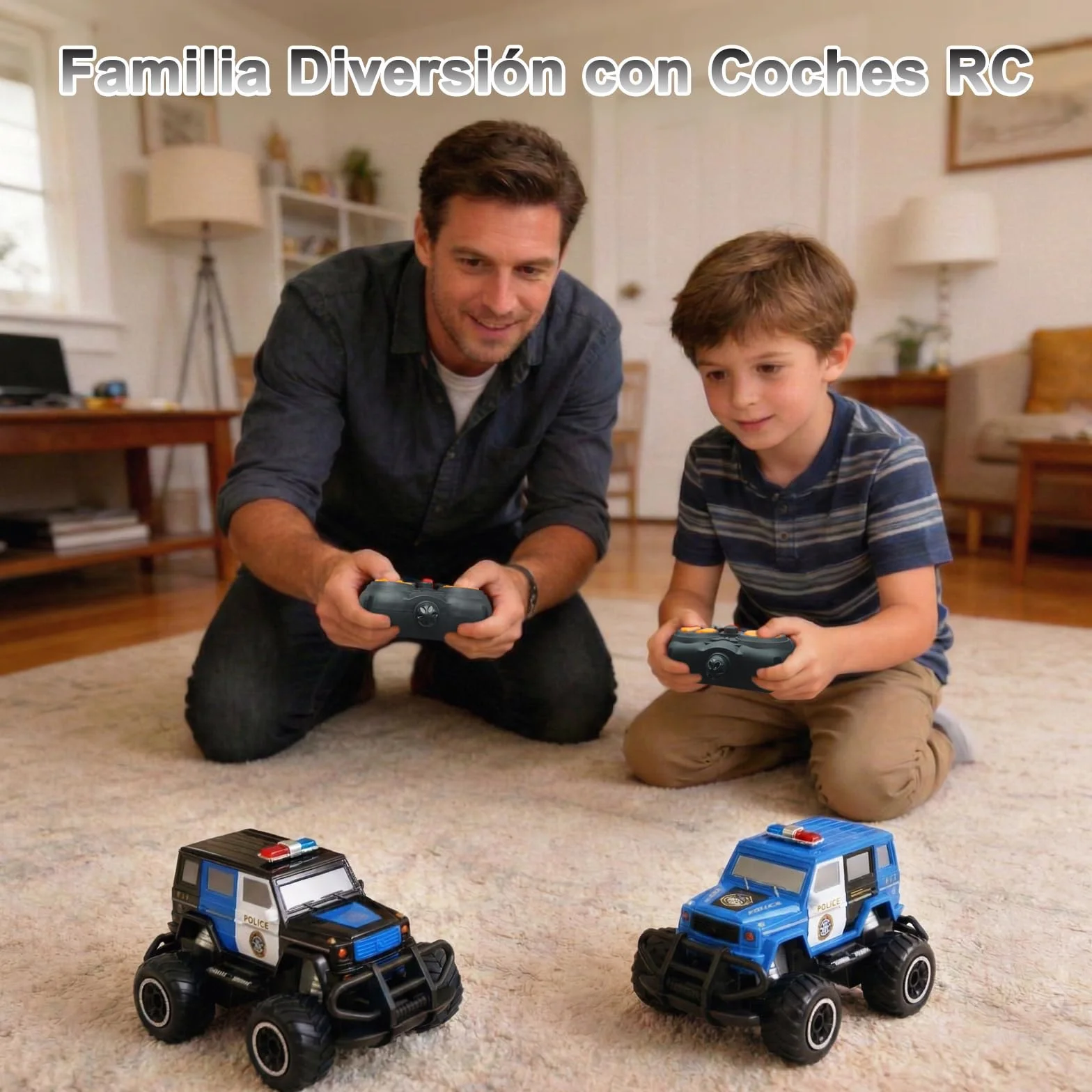 Pup Go Coche Teledirigido para Niños 3+ Años, Niños, Rápido RC Coche de Juguete, Coche Radiocontrol Coche de Policía Niña, Radio Control de Coches Juegos Regalos Cumpleaños