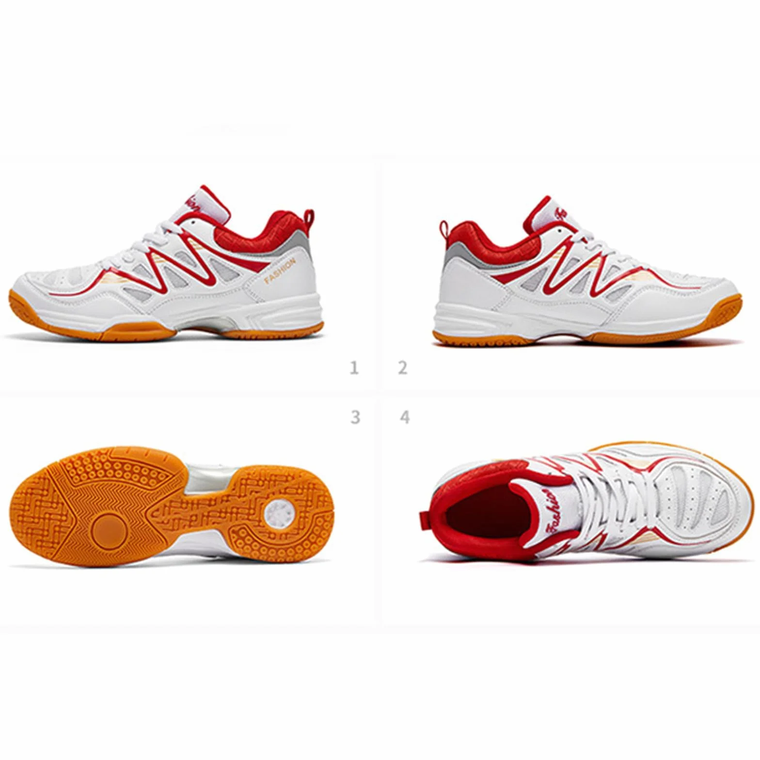Zapatillas de Tenis Bádminton para Hombres Antideslizantes Ligeras para Interior Rojo 44 EU