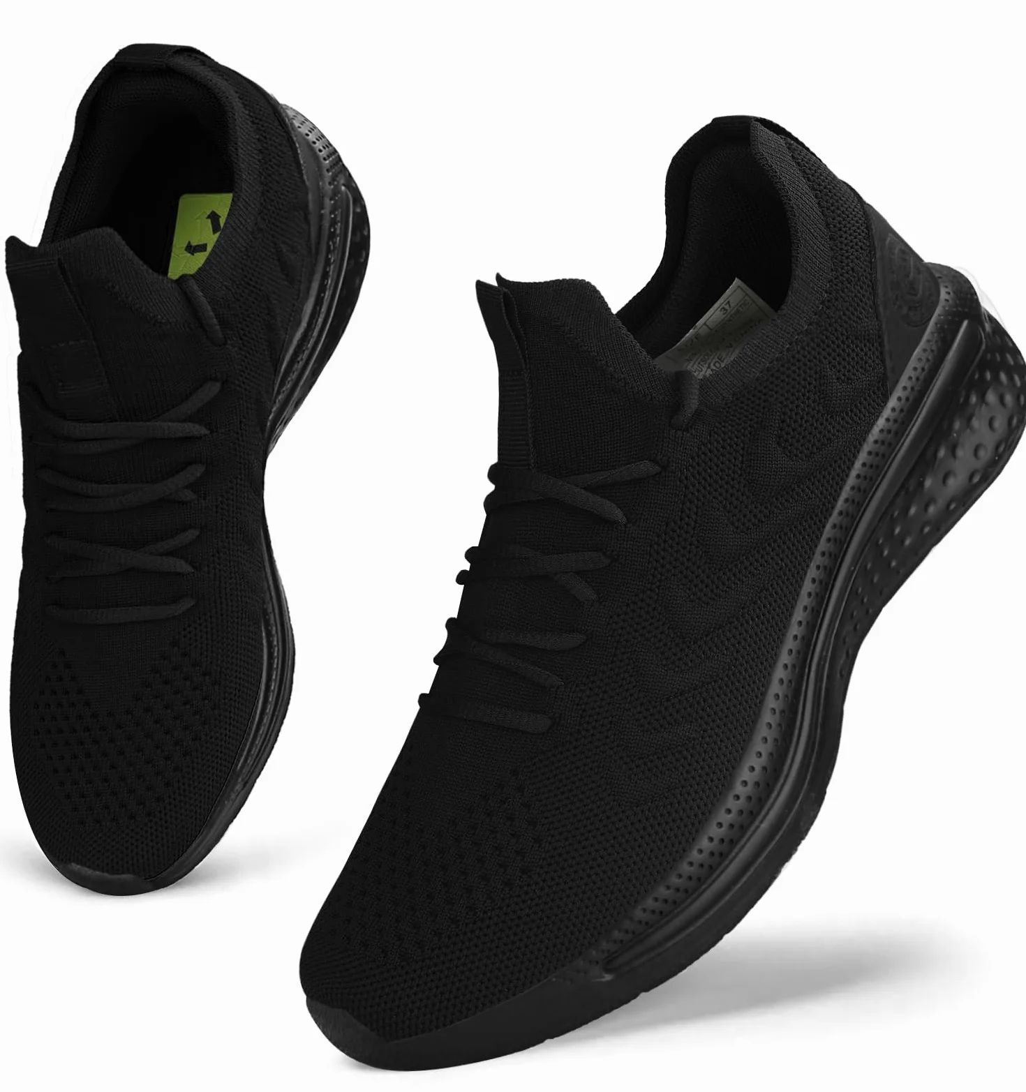 Giniros Zapatillas Mujer Running Deporte Azul Adulto Tacón bajo Puntera redonda Atlético Moda Slip-ins Sneakers Transpirable