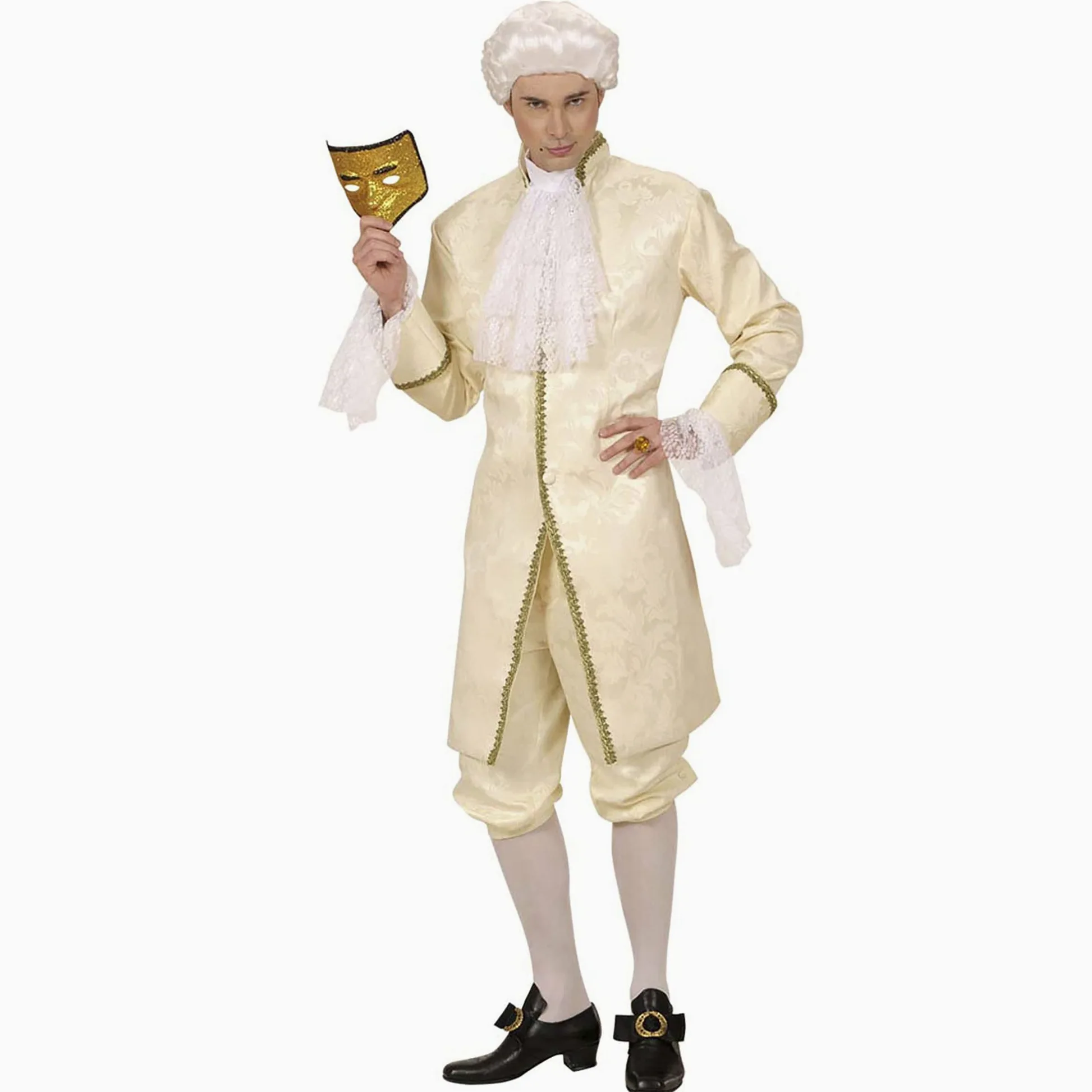 W WIDMANN MILANO Party Fashion - Disfraz Casanova, hombre de señoras, Mozart, baile de máscaras, disfraces