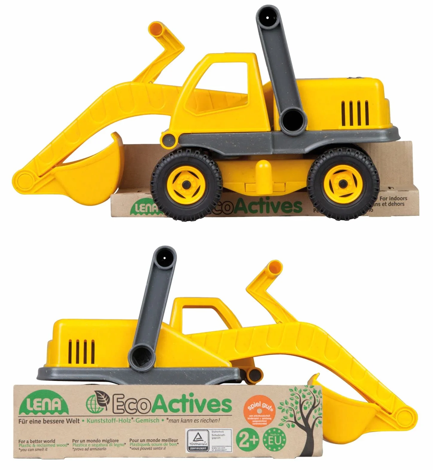 Lena - 04211 Ecoactives Excavador Juguete por 2+ Años Niños, Amarillo