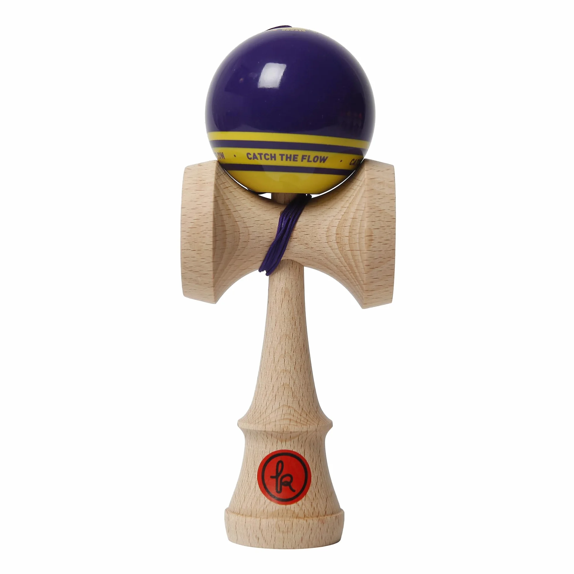 PLAY Kendama, Color Morado y Amarillo (Kendama Europe K2064)