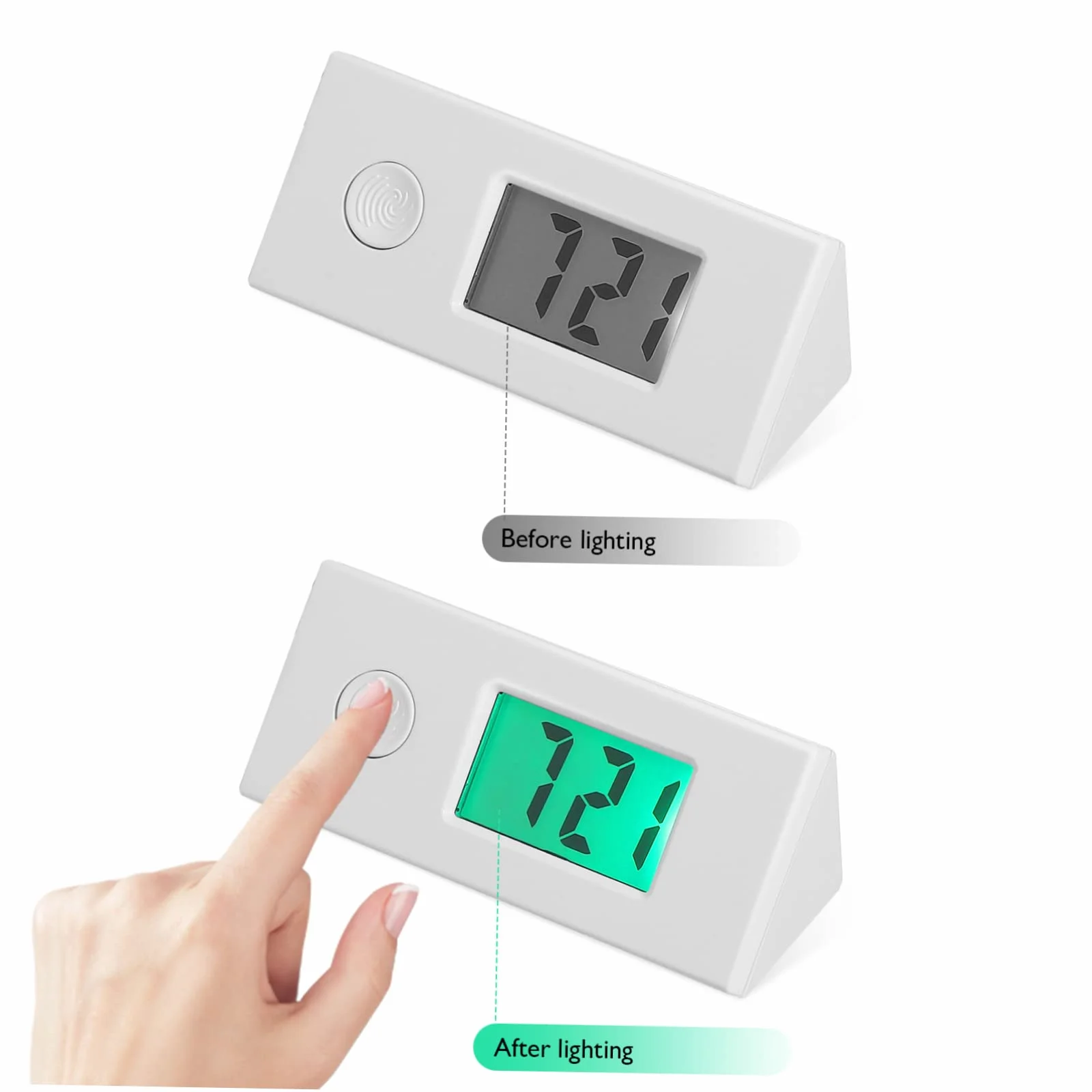 LIFKOME Reloj de Bolsillo Digital Llavero, Plástico ABS, Portátil para Exámenes Médicos