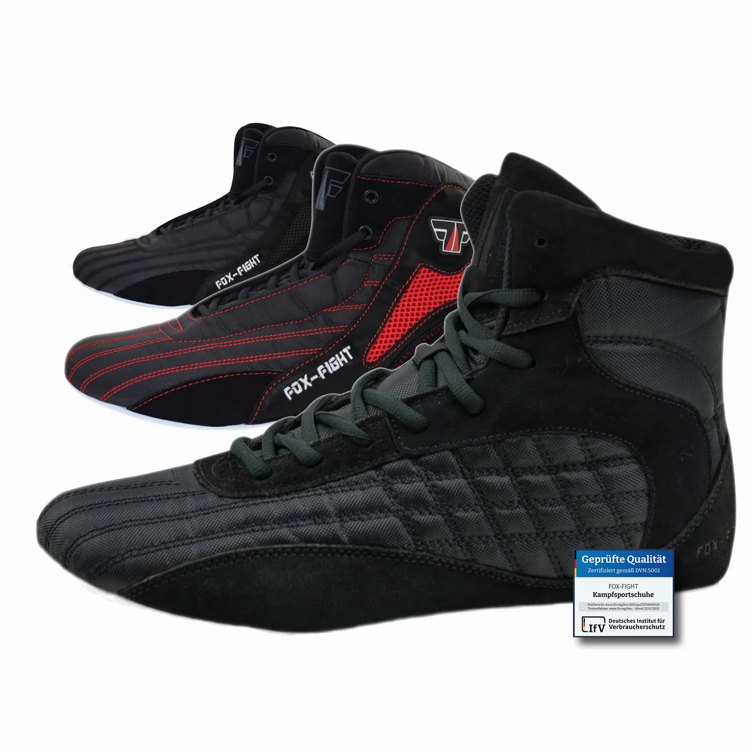 FOX-FIGHT Zapatillas de artes marciales transpirable flexible ante lucha fitness bodybuilding
