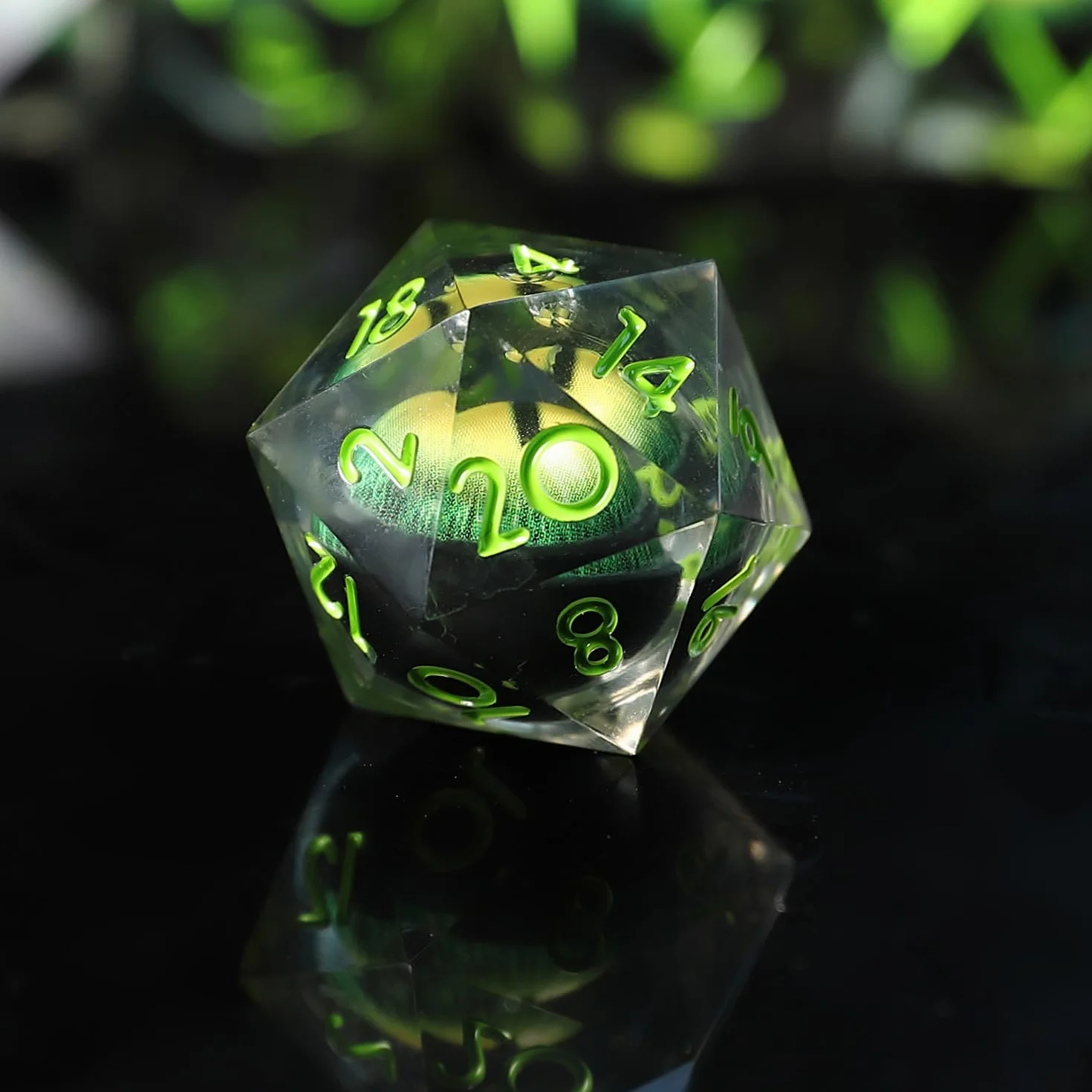 DND Juego de dados de resina poliédrica para mazmorras y dragones RPG MTG Ttrpg Pathfinder Juego de rol D20 D12 D10 D8 D6 D4 con caja de regalo