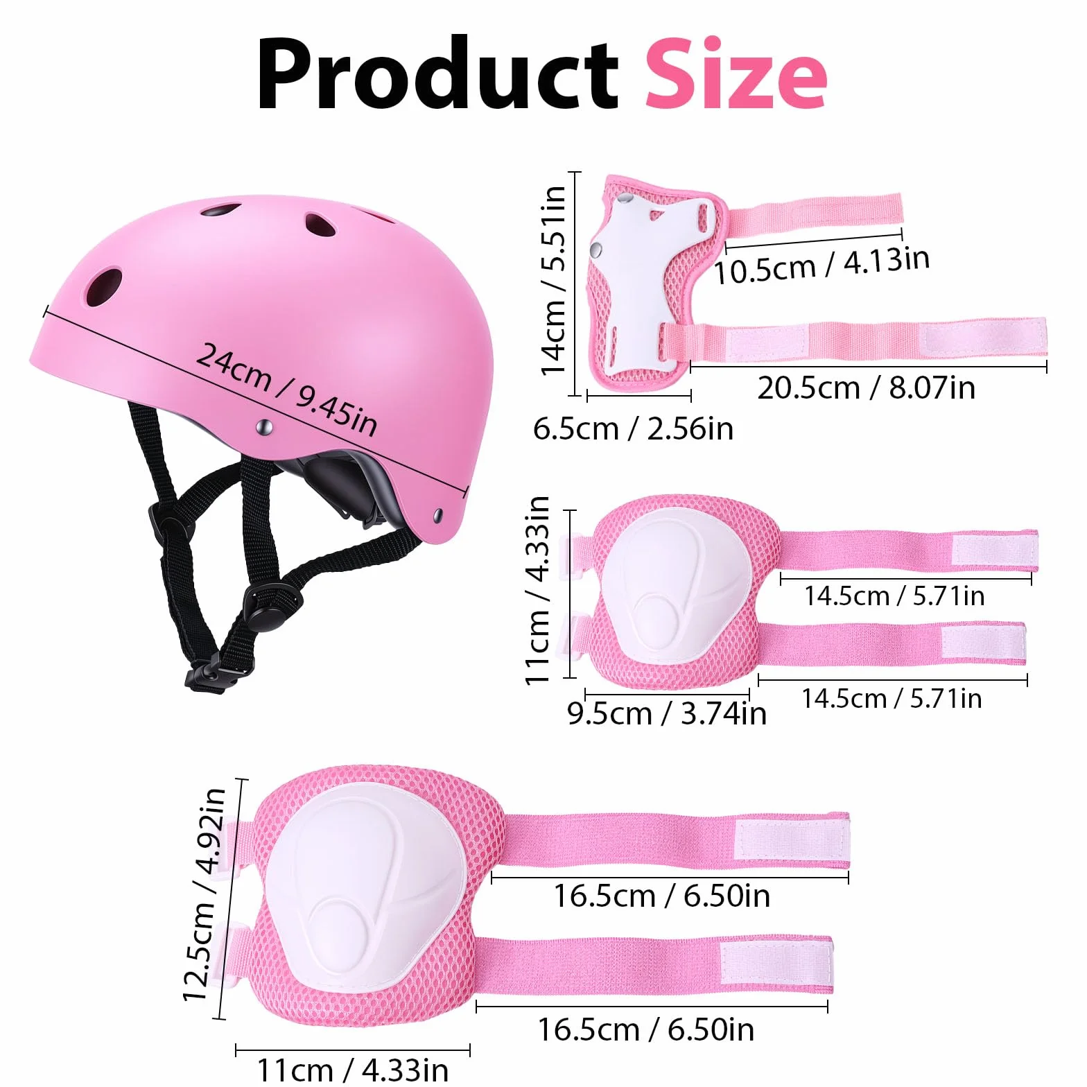 Equipo de Proteccion Infantil 9 Piezas con Casco Ajustable, Rodilleras, Coderas y Muñequeras para Patinaje Ciclismo