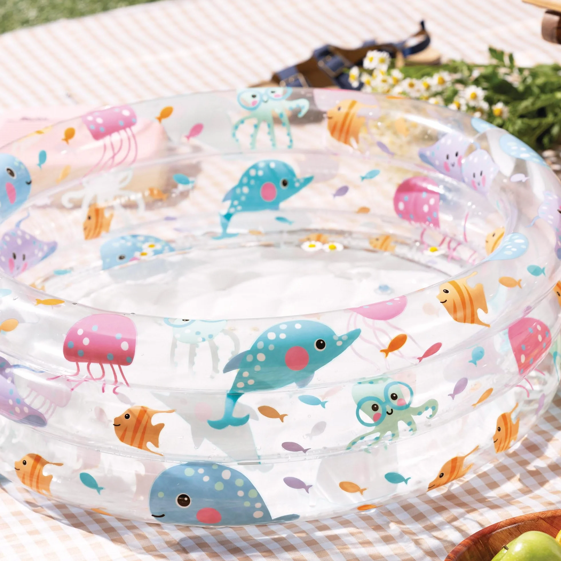 Intex 57106NP - Piscina Hinchable Colores con Base Hinchable 61 x 22 cm, 33 litros