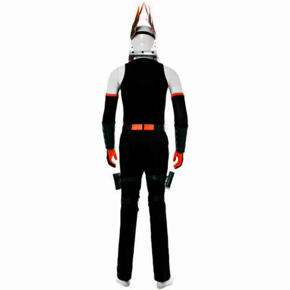 Zhongkaihua MHA - Disfraz de anime Bakugou Katsuki, conjunto completo de una sola pieza para Halloween, carnaval, fiesta, disfraz