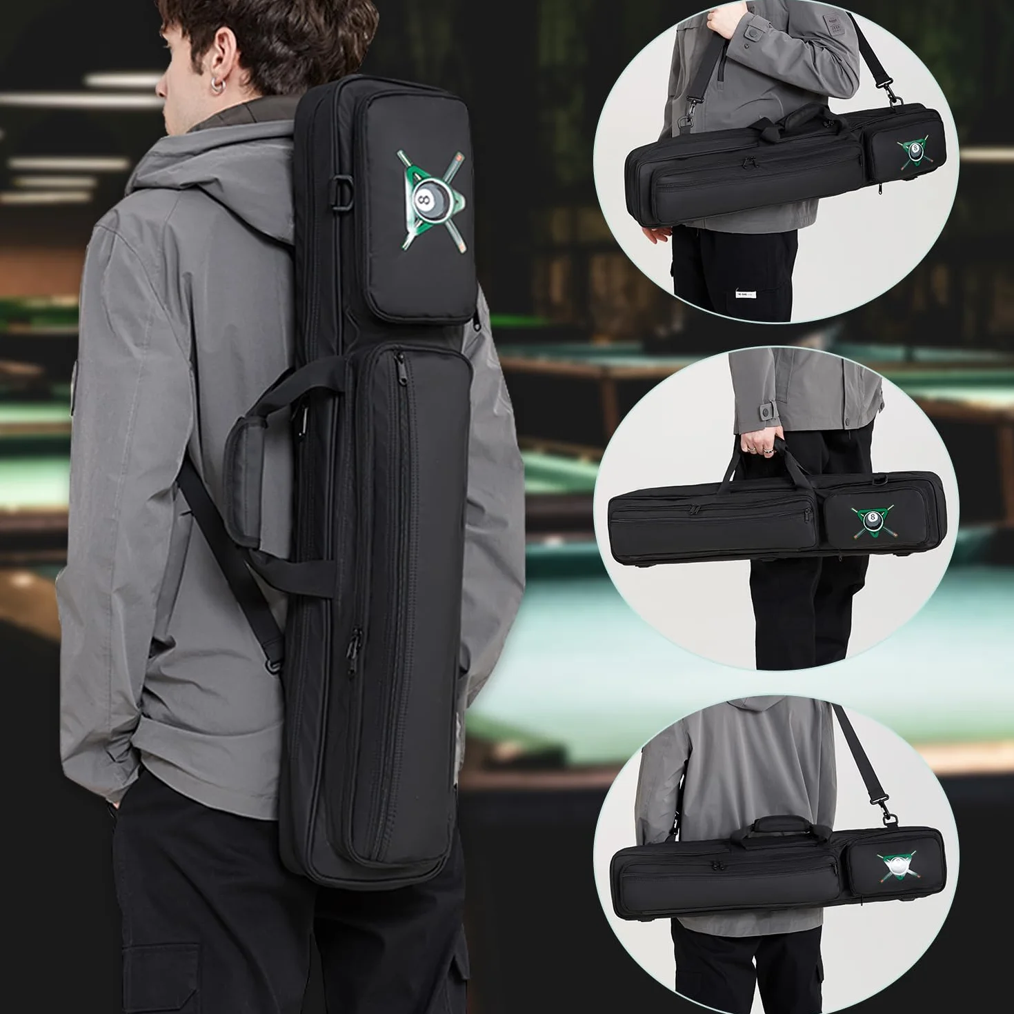 Bolsas para taco de billar impermeable 4 piezas