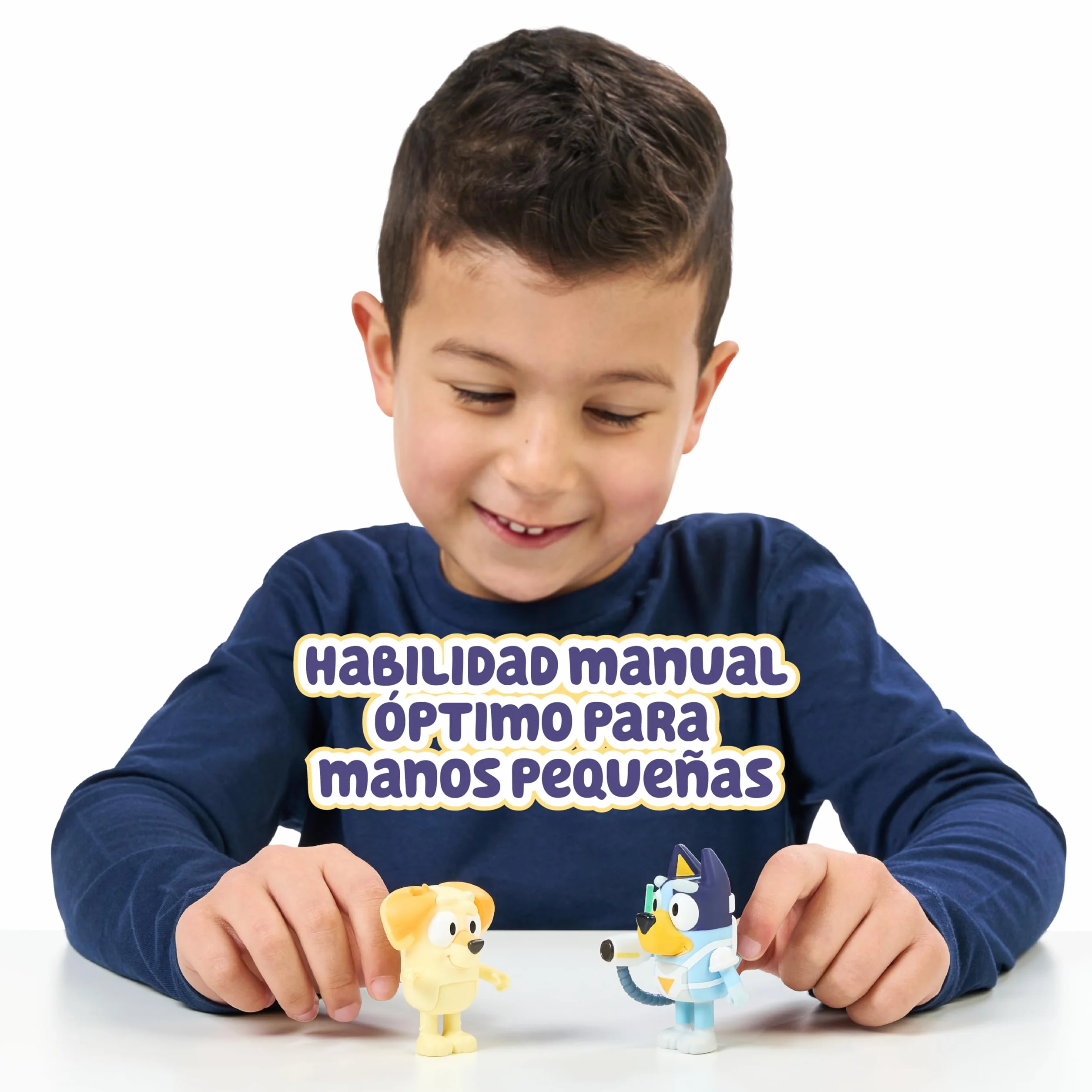 Bluey Pack 2 Figuras Surprise Blaster, Figuras Articuladas Amigos Preparados para IR de Aventuras, Muñecos de la Serie Infantil, Juguetes Exclusivos, Famosa (BLY91210)