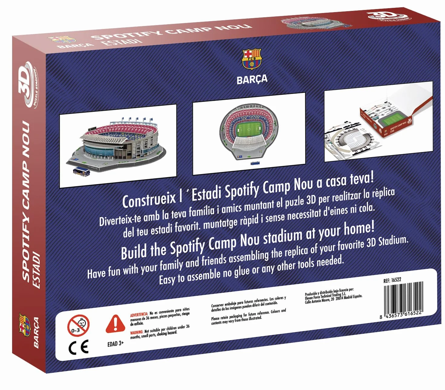 Sockers Banbo Toys Spotify Camp NOU FCB Estadio Puzzle 3D