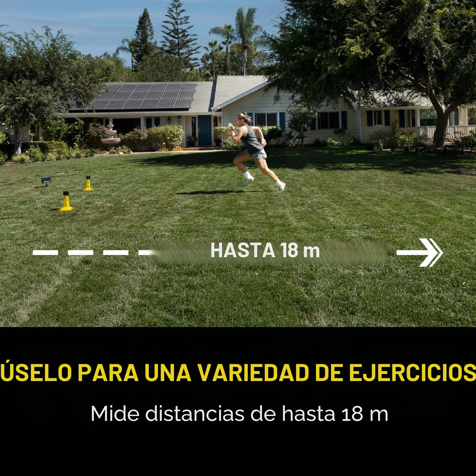 SKLZ Puertas de Velocidad Sistema de Entrenamiento con Sensores Cronómetro Bolsa de Transporte 45.72 Metros 50 Tiempos Interior Exterior Agilidad Potencia