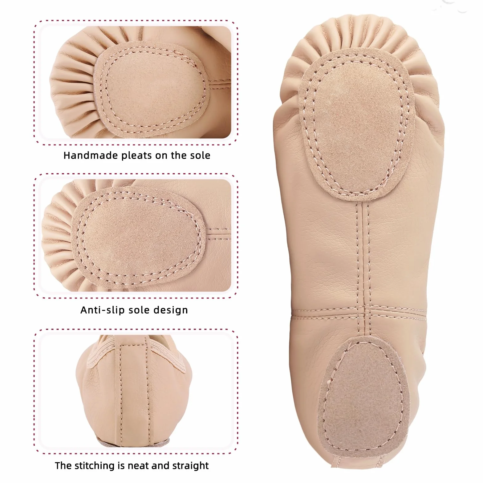 Zapatillas Ballet Niña Media Punta 22-44 EU