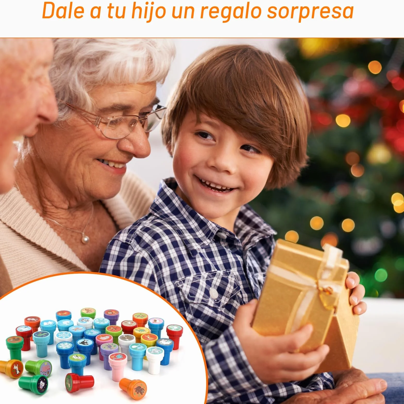 Collazoey 36 Piezas Sellos para Niños, Juego de Sellos de Animales Multicolores, Sellos Autoentintables para Niños,para Regalos de Fiestas Infantiles,Llenador de Bolsas de Regalo,premios Escolares