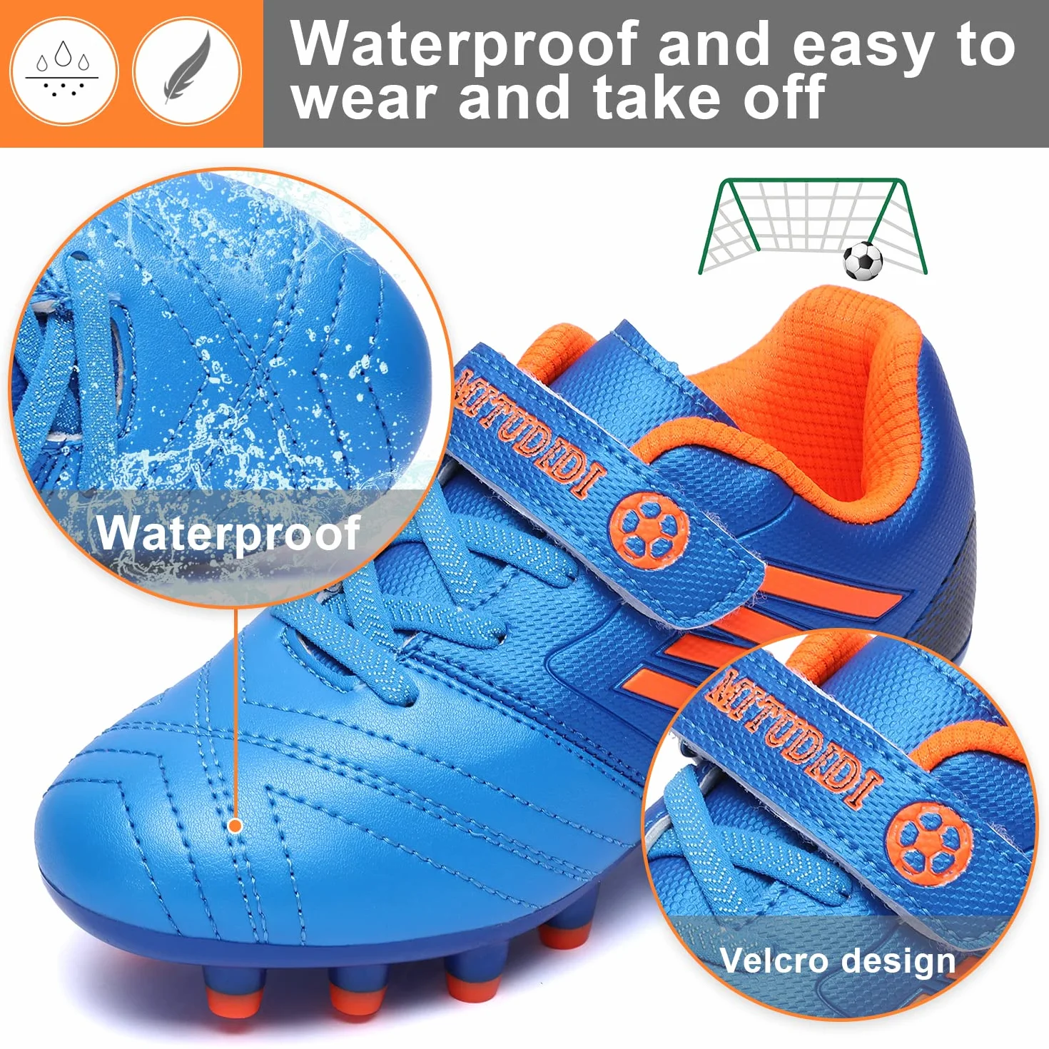 Botas de Fútbol FG/AG Niño Niña Zapatillas de Entrenamiento Unisex 28-37