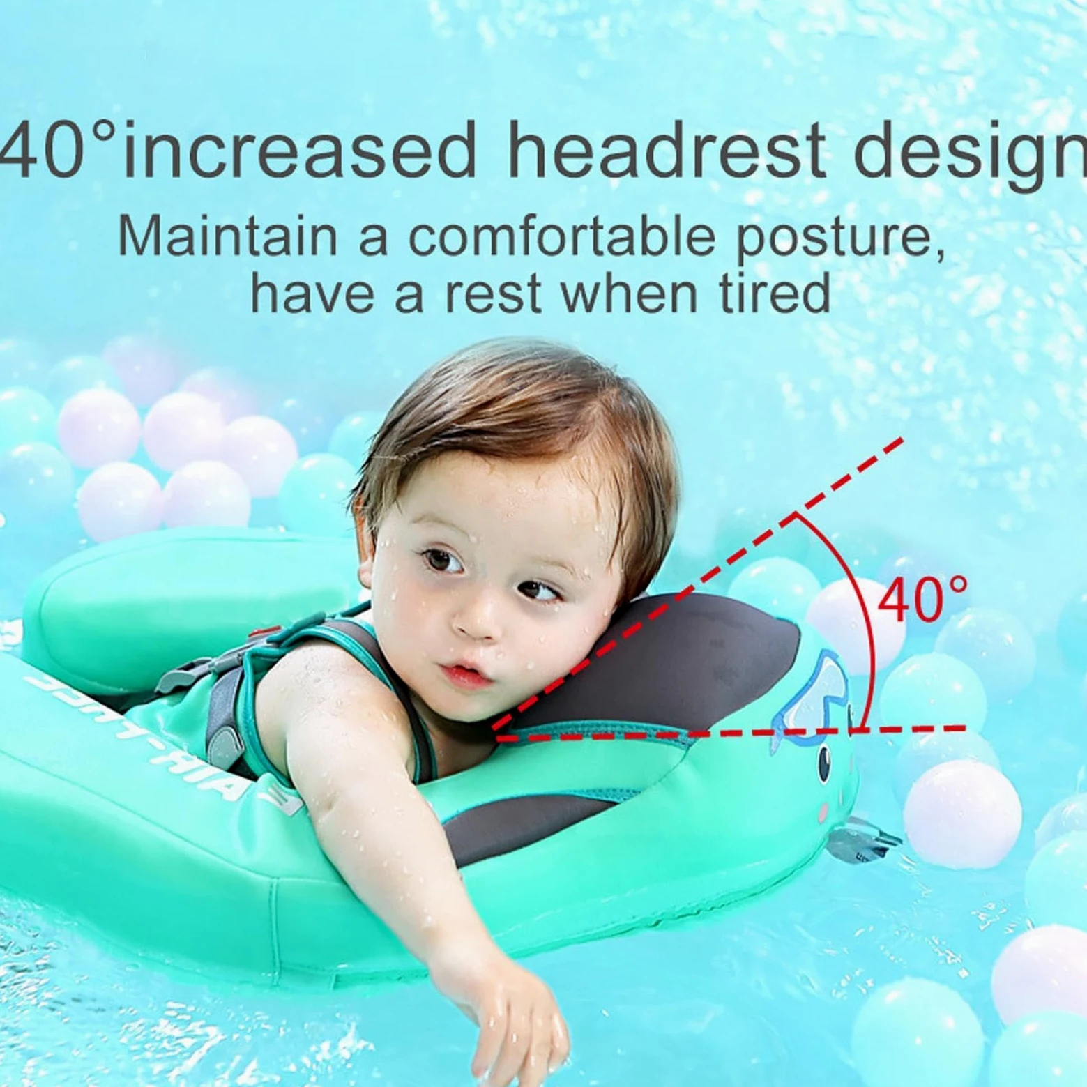Flotador para Bebé Flotadores Infantiles para Piscina | Flotador Estable con Sombrilla Protectora Solar para Viajes y Verano en Playa o Lago, para Bebés de 3 a 24 Meses