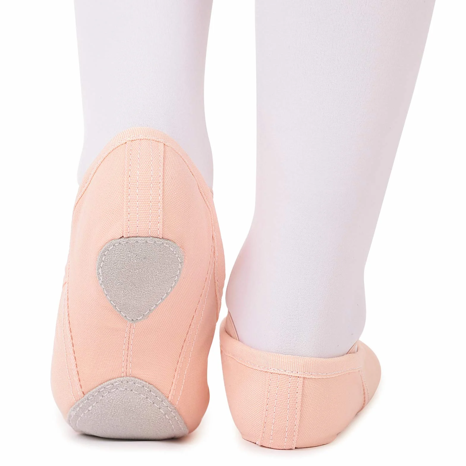 Zapatillas de Ballet Danza Canvas para Niña y Mujer Suela Partida de Cuero Tallas 22-44