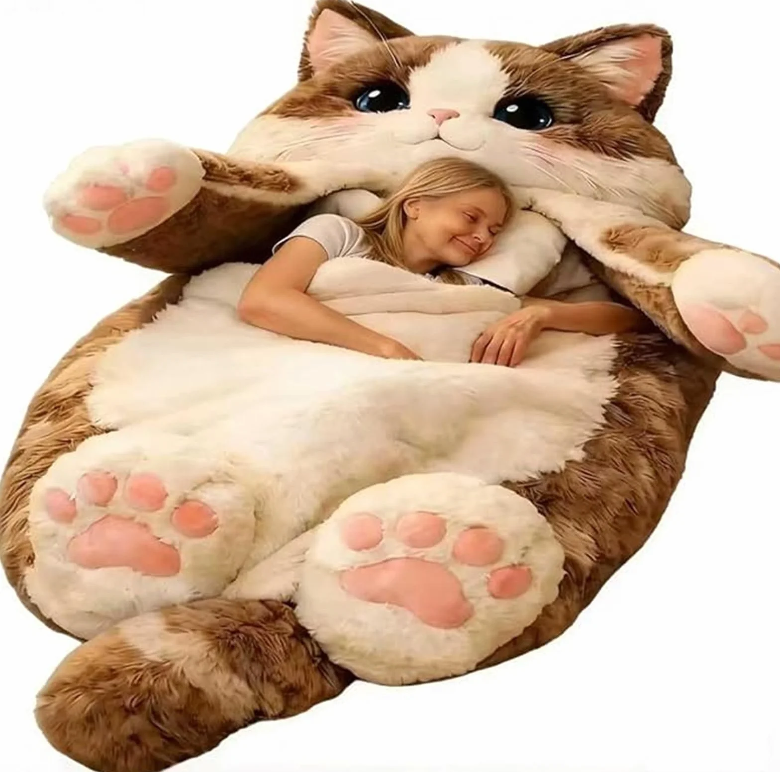 Saco de Dormir for Adultos, Sobres adorables, cómodo Saco de Dormir y Almohada esponjosa en uno