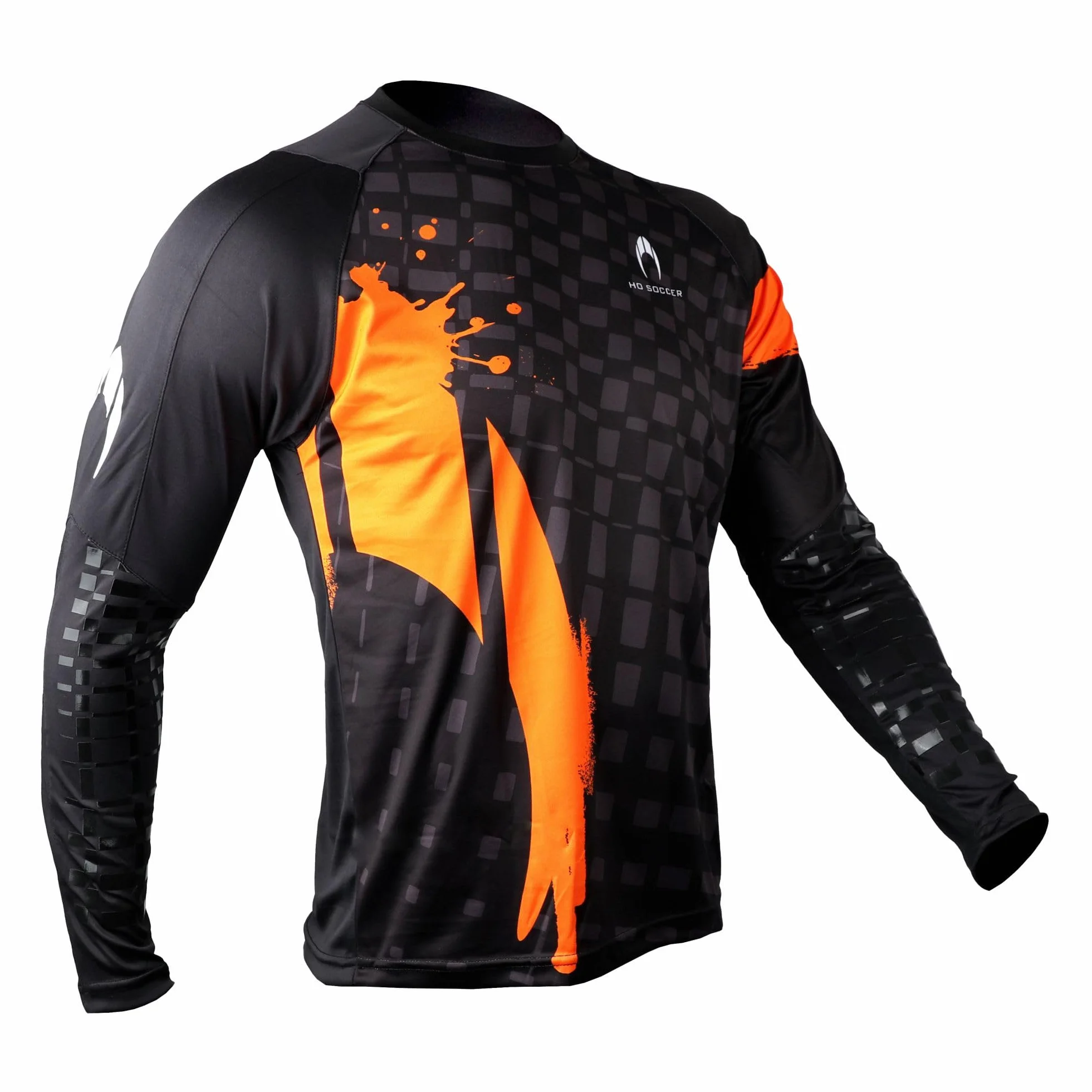 HO Soccer Jersey Adikt Pro Orange Blast Camiseta de Portero Manga Larga con Acolchado