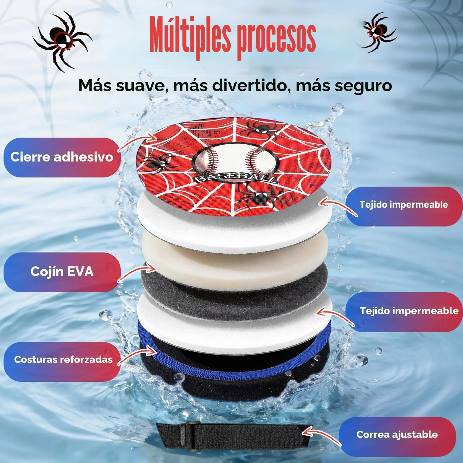 HaoVrisn Juguetes niños de Lanzar y Atrapar, Juegos Exterior Niños con Pelotas Autoadhesivas, Ideal Juegos para Piscina y Juguete de Playa, Perfecto Regalo Niño 3-12 Años