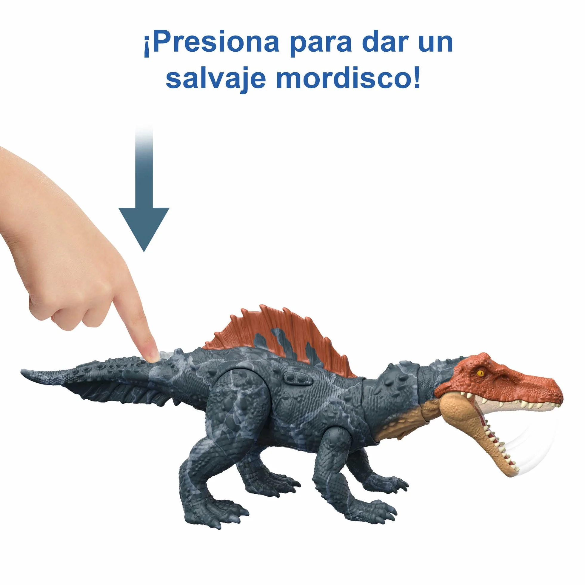 Mattel Jurassic World Dominion Massive Action Siamosaurus Dinosaurio figura de acción, juguete +4 años (HDX51)