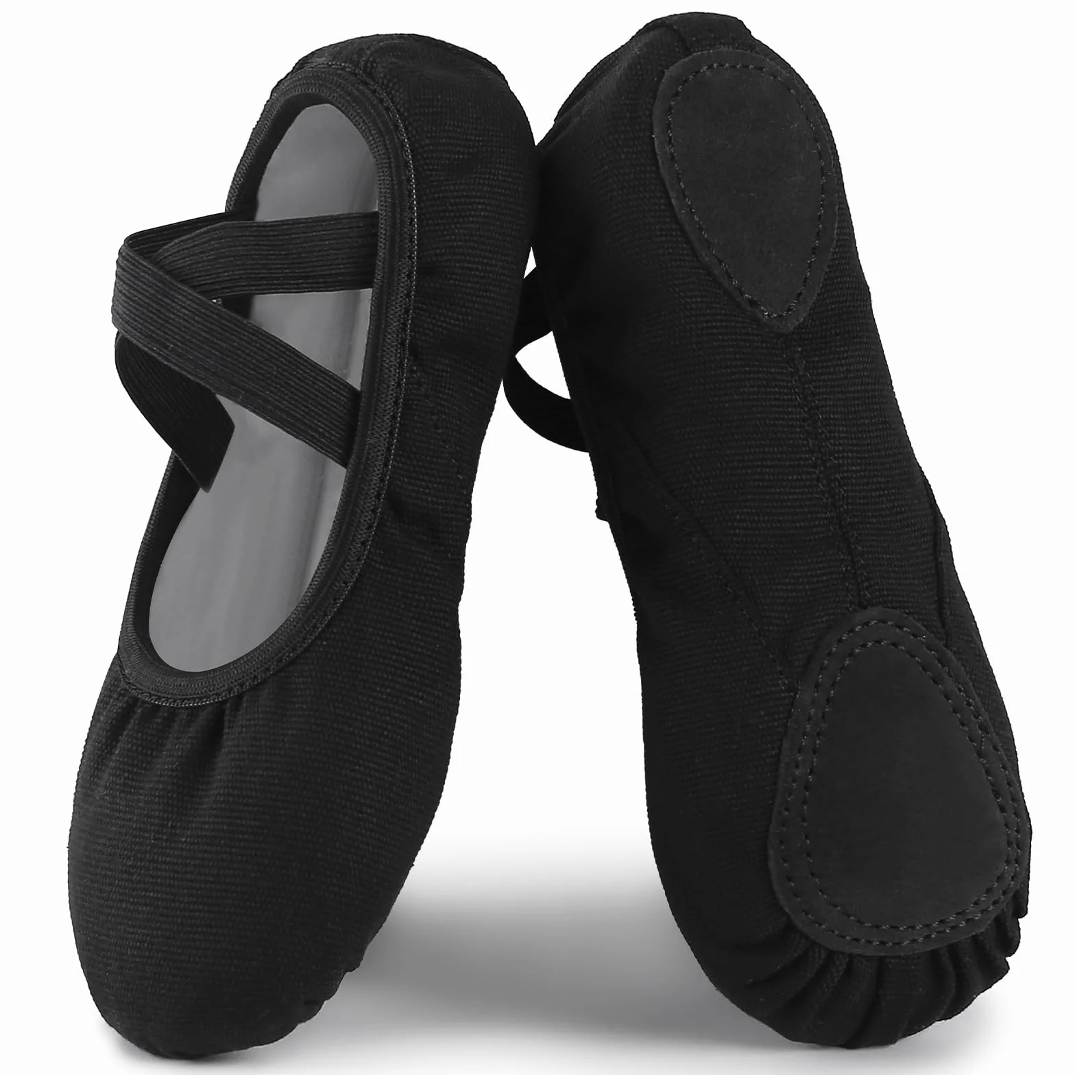 Zapatillas Ballet Canvas para Niña y Mujer Zapatos de Baile Suela Partida Cuero 22-43 EU