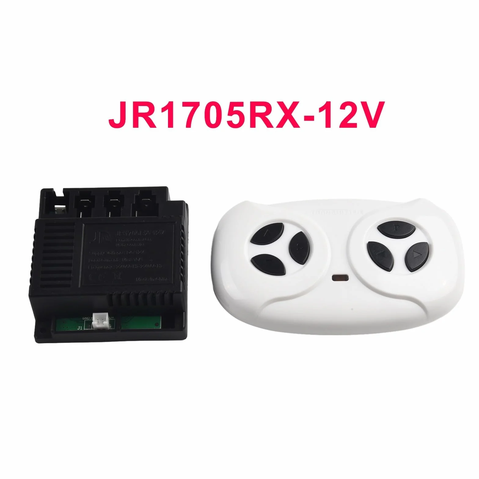 Mando a distancia y receptor para coche eléctrico para niños, 6 V, 12 V, 24 V, compatible con JR-RX-12V JR1705RX JR1758RX JR1810RX, función de arranque suave (JR1705RX Full set)