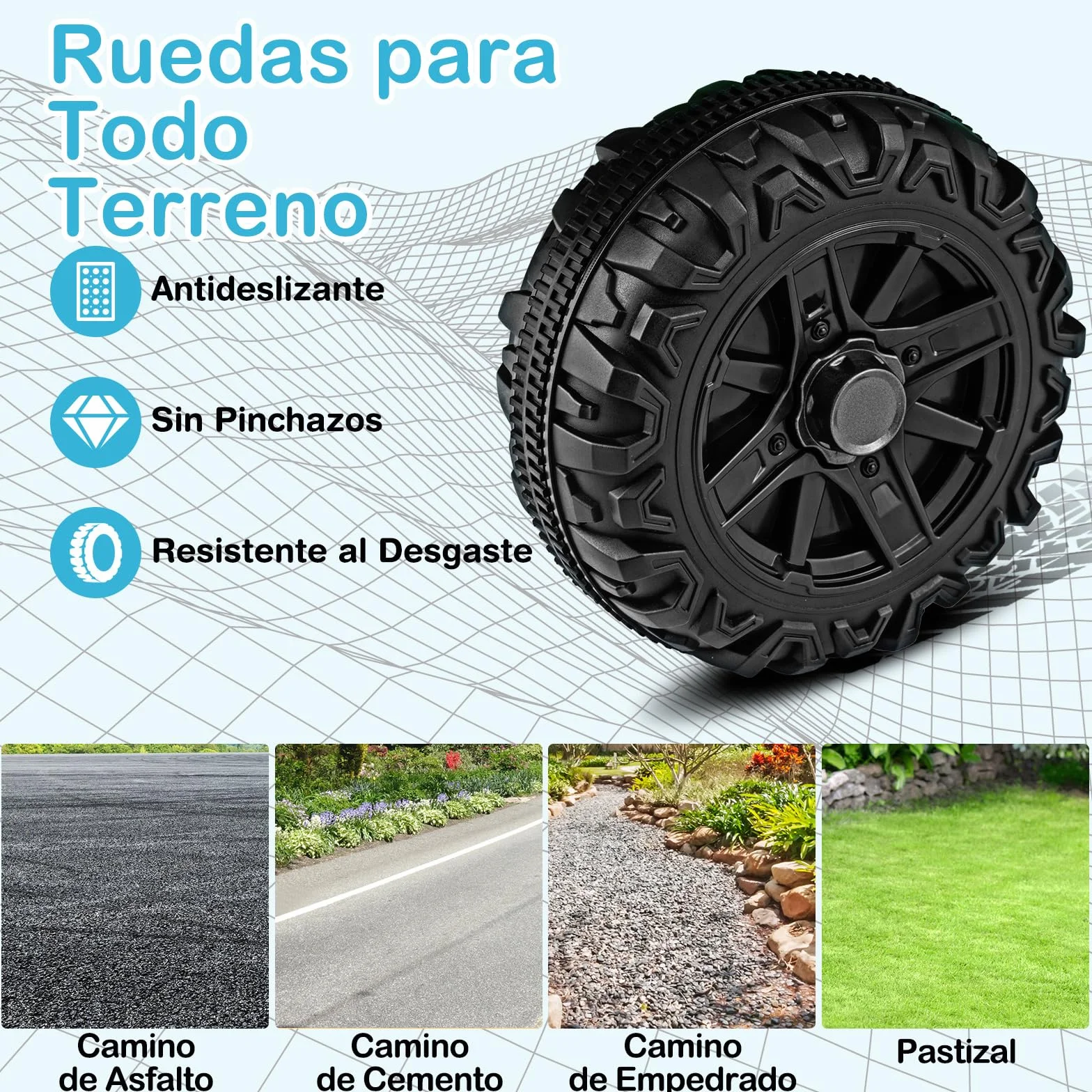 COSTWAY Coche Eléctrico para Niños 12V, Vehículo Todoterreno de Batería con Control Remoto, 3 Velocidades, Luces LED, Música, Bocina y Conexión Inalámbrica, para Niños de 3+ Años (Blanco)
