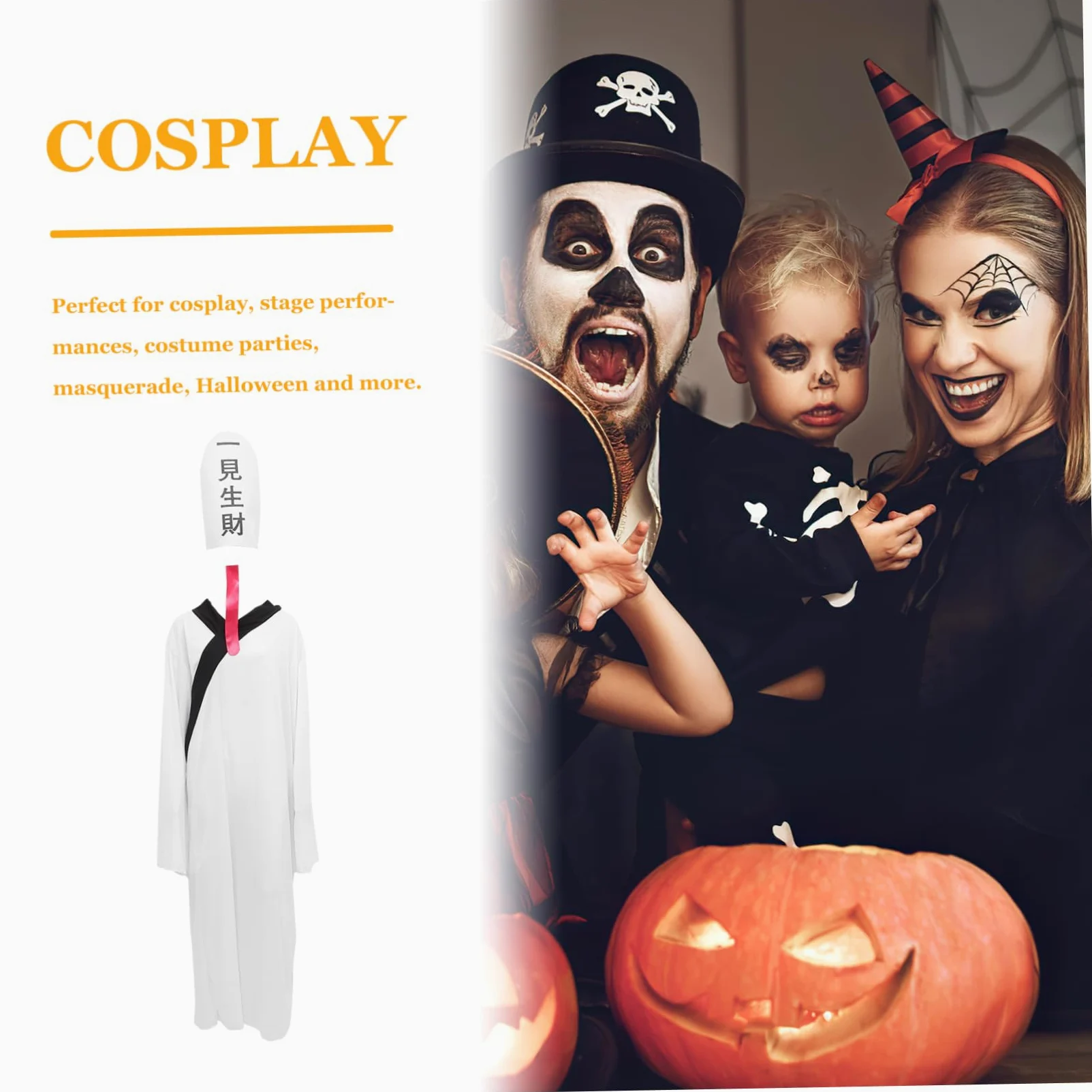 LIFKOME 3juegos Disfraz De Impermanente Halloween Para Adultos Traje De Cosplay Unisex De y De Terror