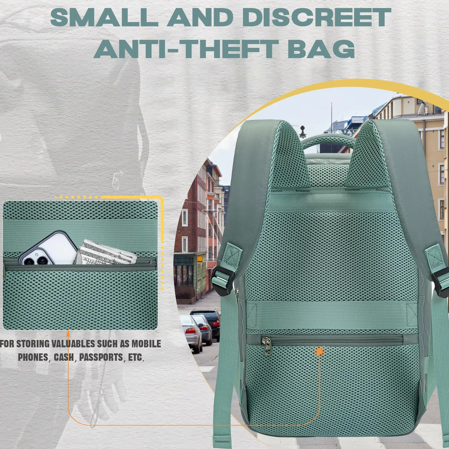 VMIKIV Mochila 40x30x20 Mochila Viaje Cabina Avion 40x20x25 para Ryanair Vueling Wizz Air Equipaje de Mano con Bolsillo Antirrobo Mochila Resistente al Agua con Compartimentos