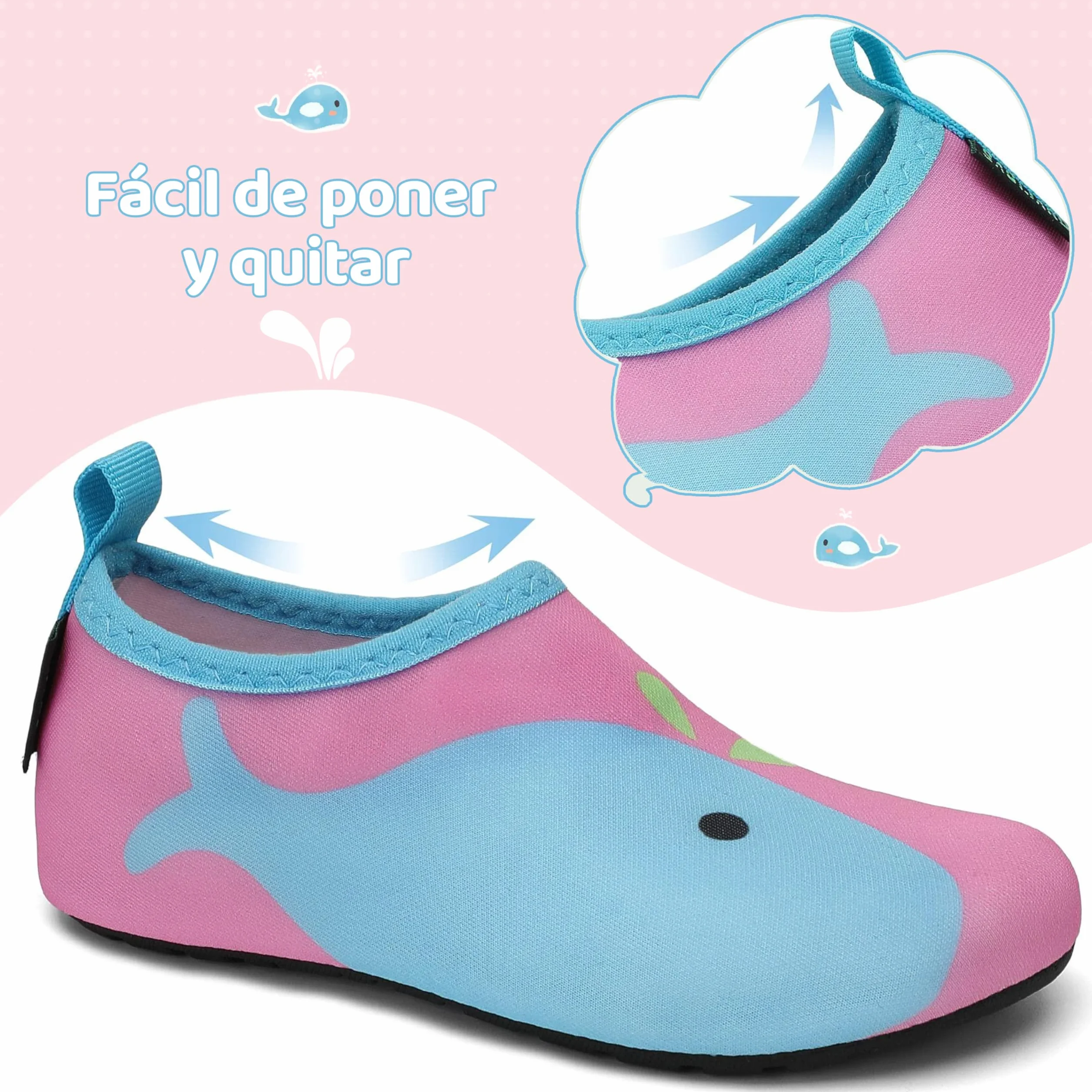 SAGUARO Zapatos de Agua Barefoot Respirable Antideslizante Niños Talla 20-37 EU