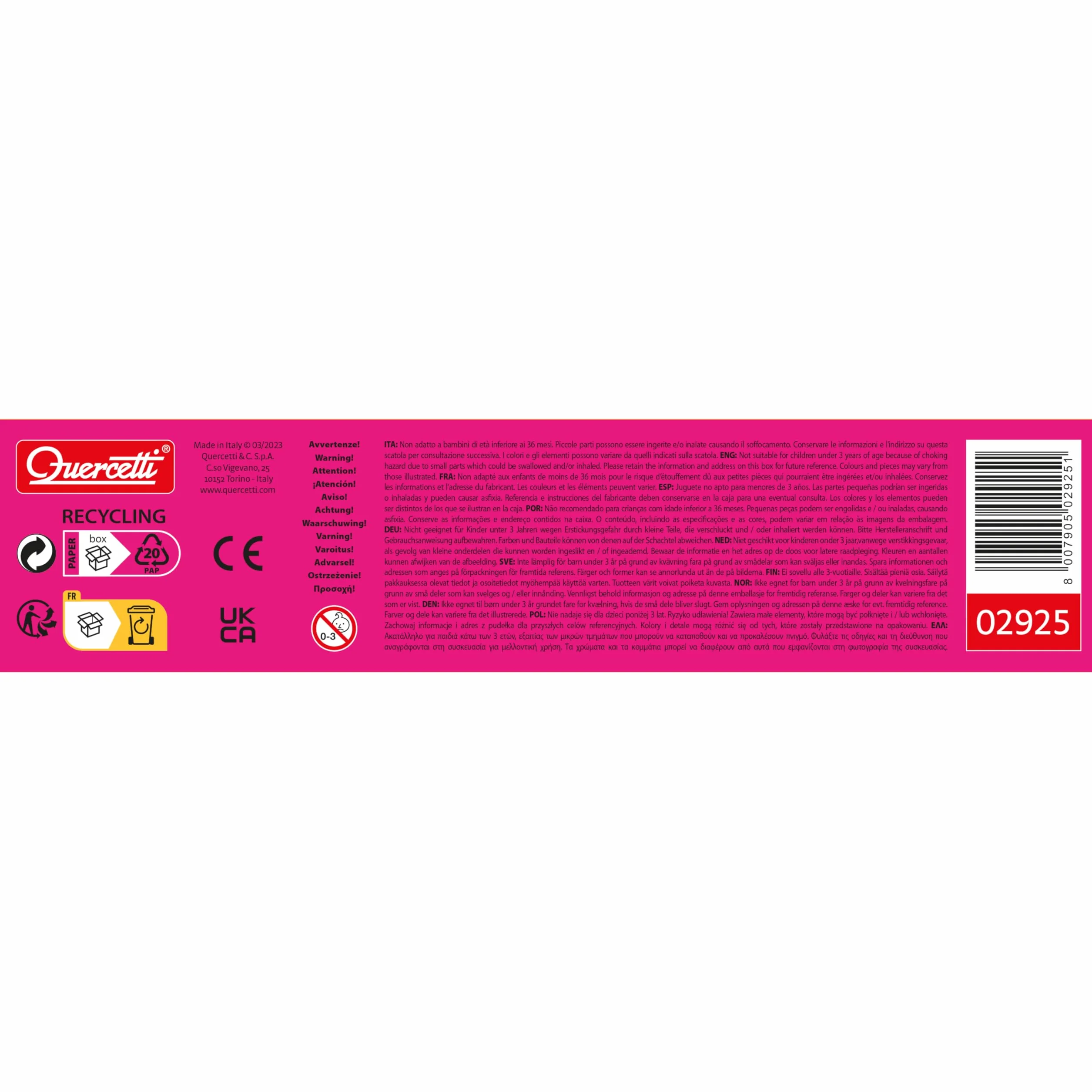 Quercetti Magnetic Fashion Anna, Juguetes Niña 5 Años, Juego Magnetico con 29 Piezas de Ropa y Accesorios, Juguetes Niñas, Juegos Infantiles Creativos para Niñas, Made in Italy