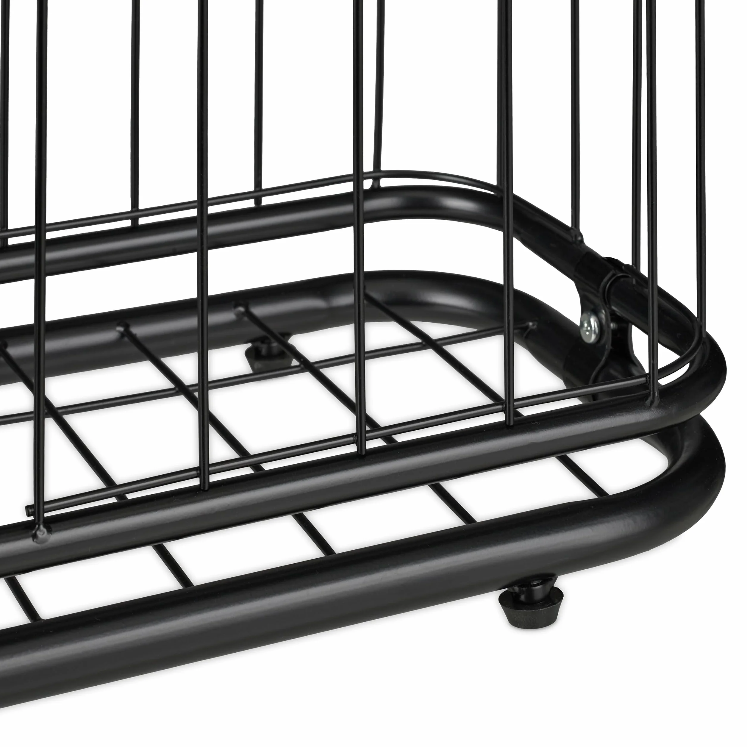 Relaxdays Soporte para Pelotas 3 Baldas Desmontables Metal Negro