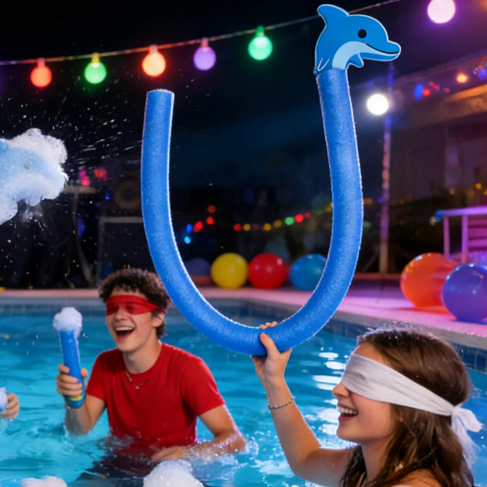 Noodles para Piscinas Dispositivo de Ejercicio Flotante con diseño de | Noodles de natación infantiles Para reuniones fin de semana, vacaciones, , playa, lago, río, aire libre