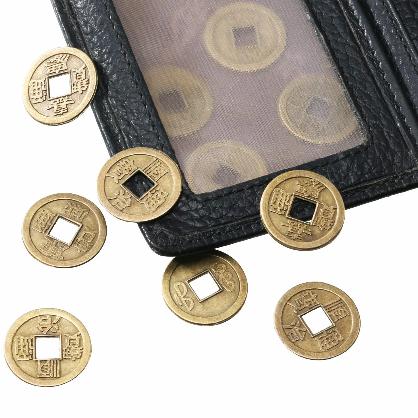 100 Piezas Monedas Feng Shui Chinas Moneda de la Fortuna de la Buena Suerte Monedas I-Ching para la Salud y la Riqueza, 2 cm