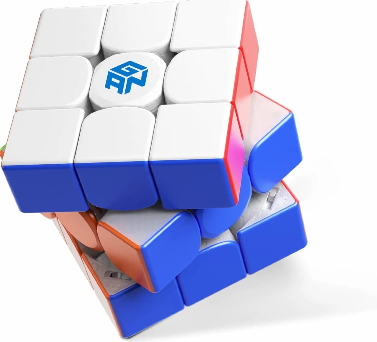 GAN 12 Maglev Cubo Magnético Mágico 3x3 Stickerless,Speed Cube con 84 Imanes/7 Niveles de Magnéticas/6 Niveles de Elasticidad,Rompecabezas Profesional Adultos y Niños