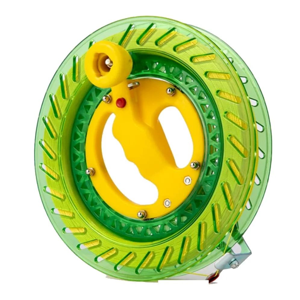 Ruleta de Cometas, Carrete de Cometas portátil, Rueda de Cristal con rodamientos Grandes antirretroceso, Ideal para niños y Adultos (22 cm)