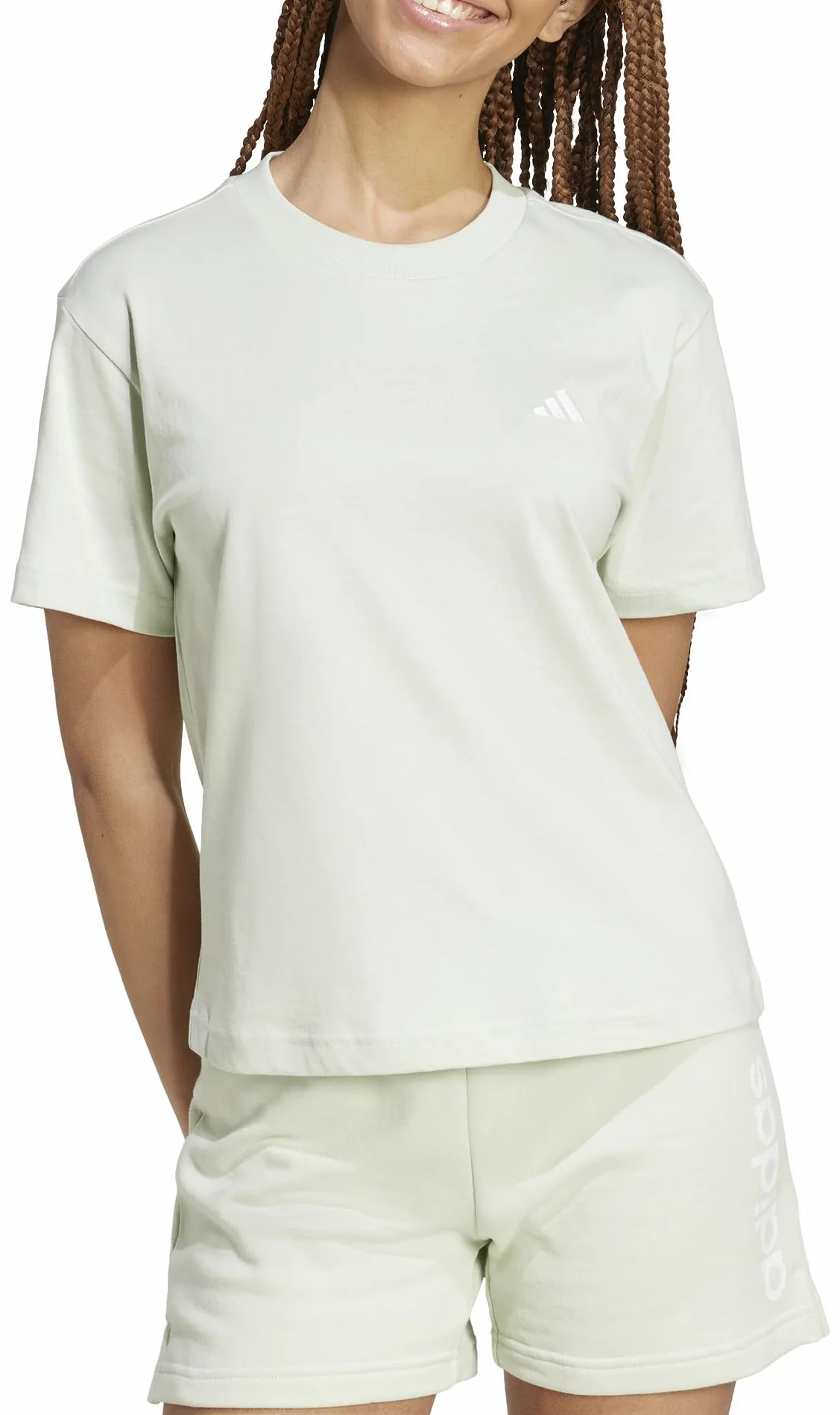 Adidas Essentials Small Logo T-Shirt Camiseta de Manga Corta Mujer