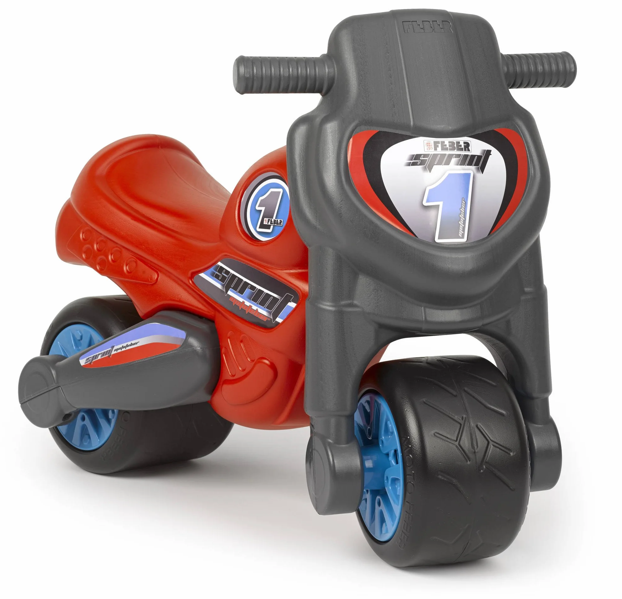 Motofeber 1 Sprint Red, Correpasillo de Color Rojo con Casco y Ruedas Anchas para Estabilidad y Protección, Uso Dentro o Fuera de Casa, para Niño o Niña de 3 a 5 años, Famosa (800009165)